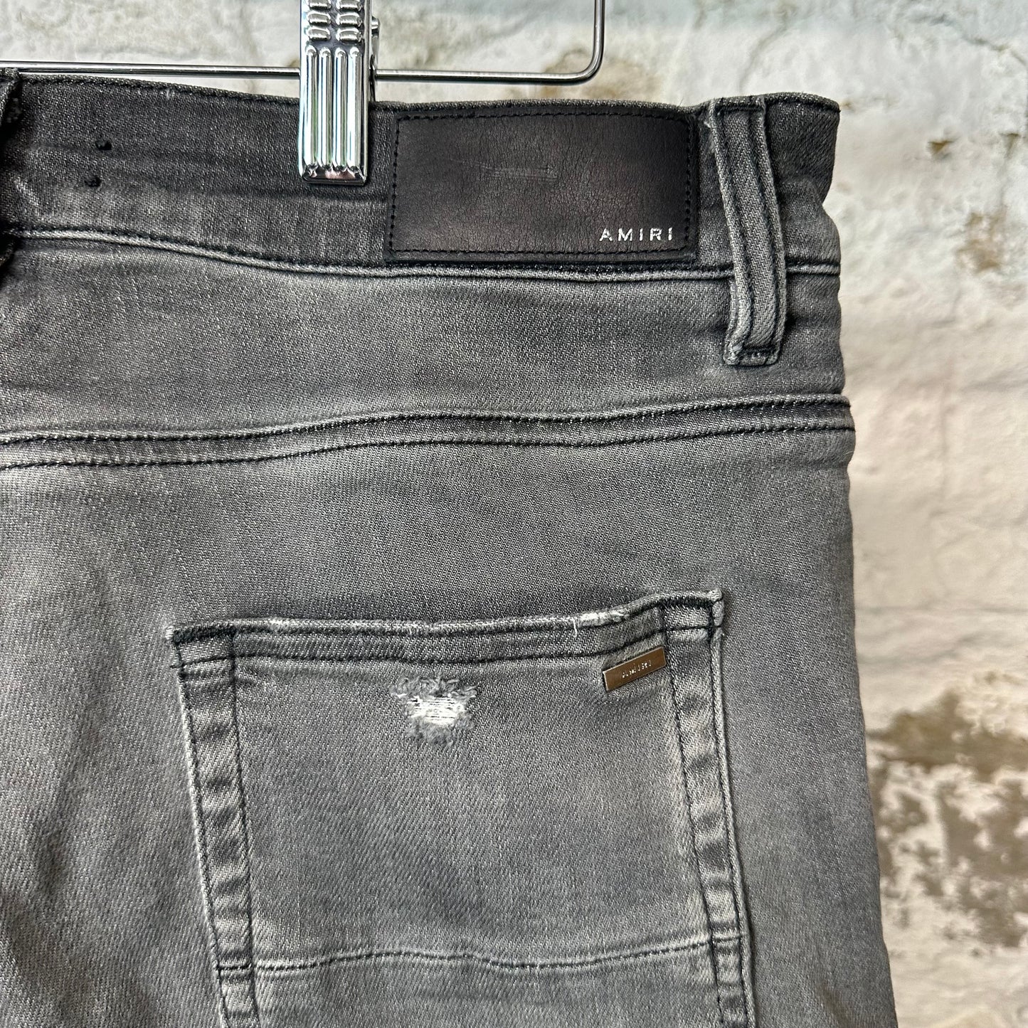 Amiri Plain Gray Denim Jeans Sz 33