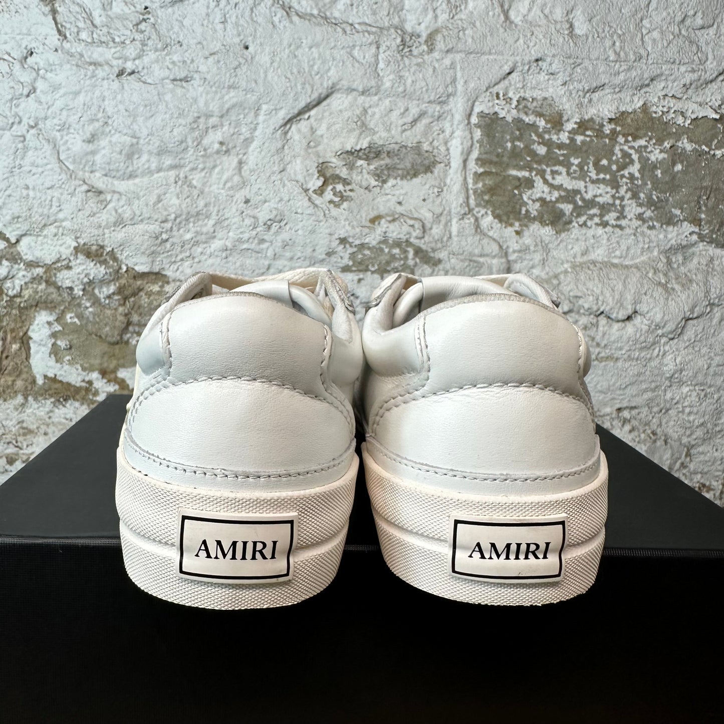 Amiri Sunset Skate White Leather Sneaker Sz 7 (40)