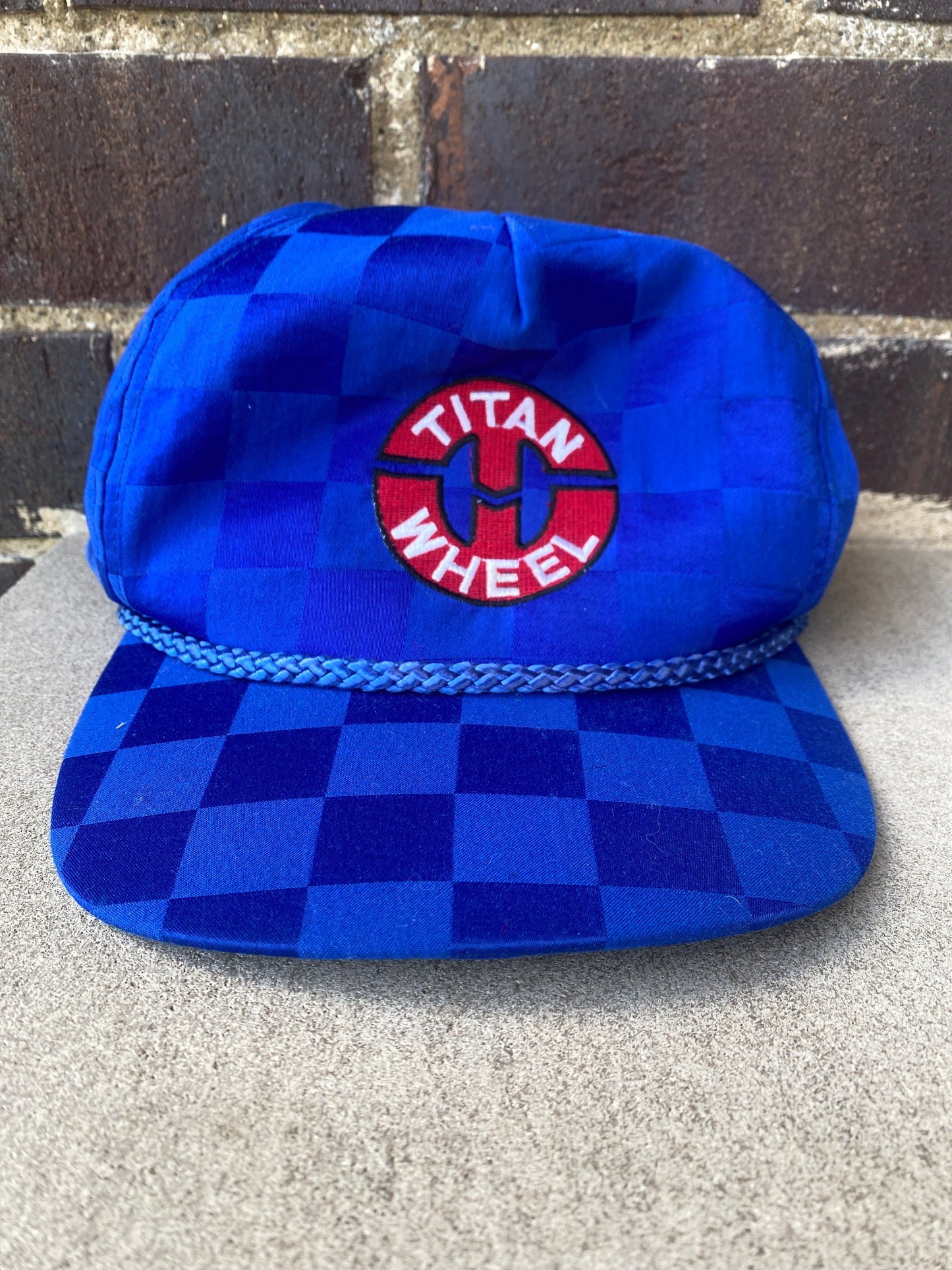 Titan Wheel ‘90s Checkered Rope Adjustable Strap Hat