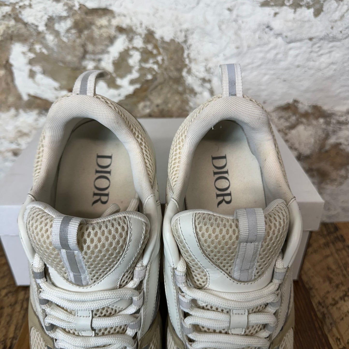 Dior B22 White Grey Beige Sneaker Sz 10 (43)