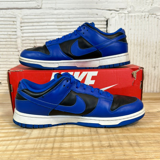 Nike Dunk Low Black Hyper Cobalt Sz 10