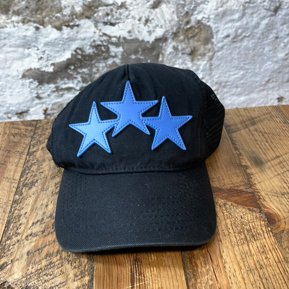 Amiri Blue Star Black Hat