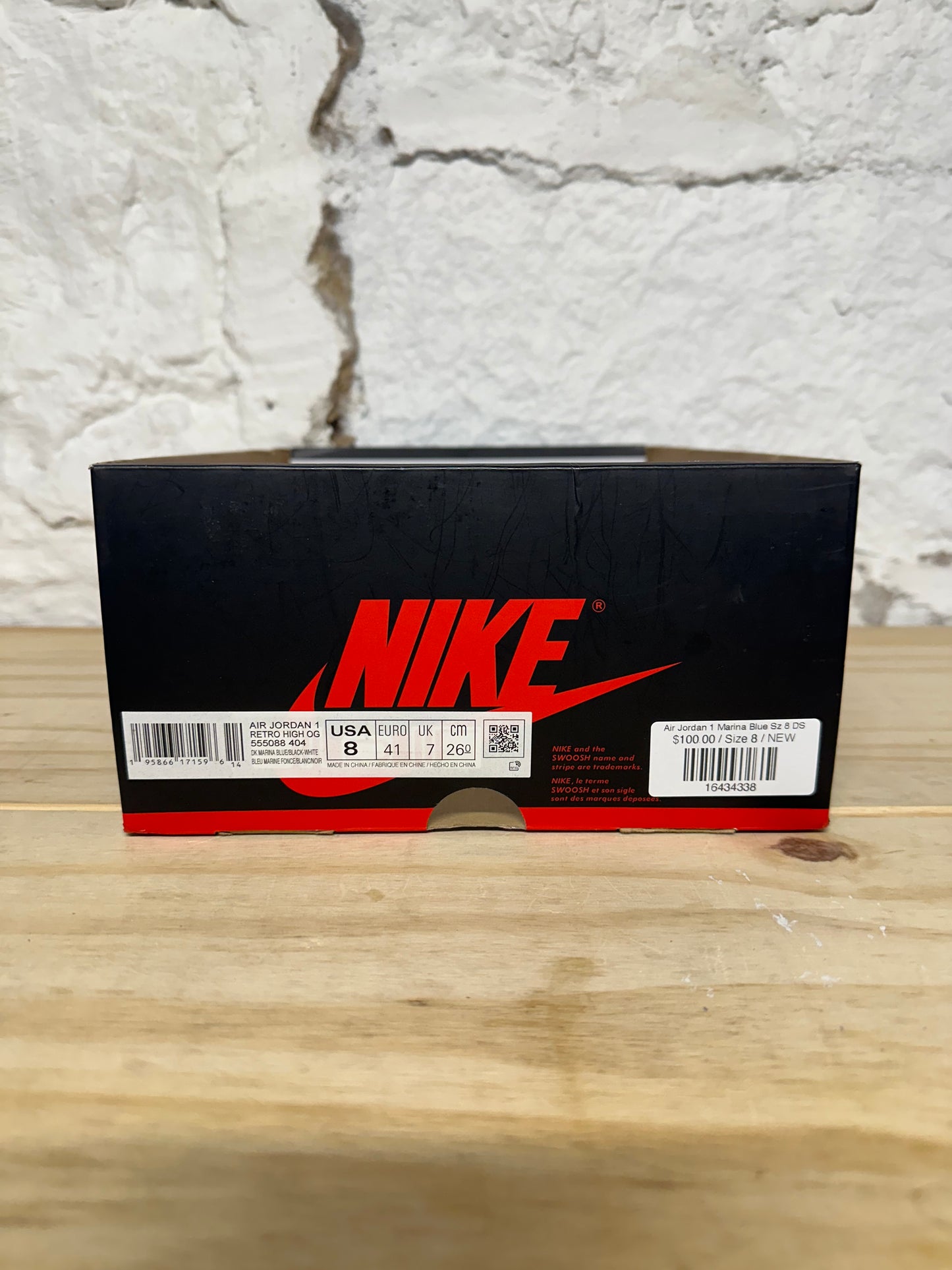 Air Jordan 1 High Dark Marina Blue Sz 8 DS