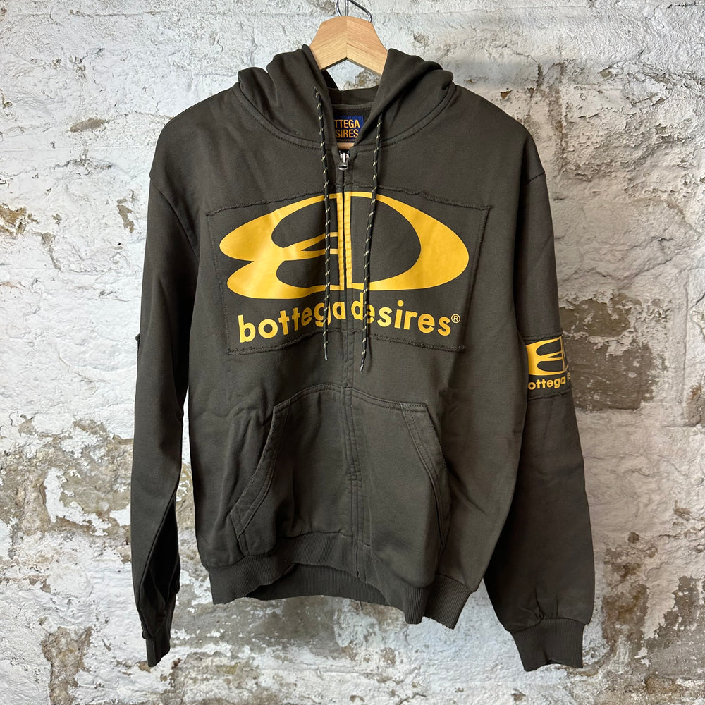 Bottega Desires Green Zip Up Tech Jacket