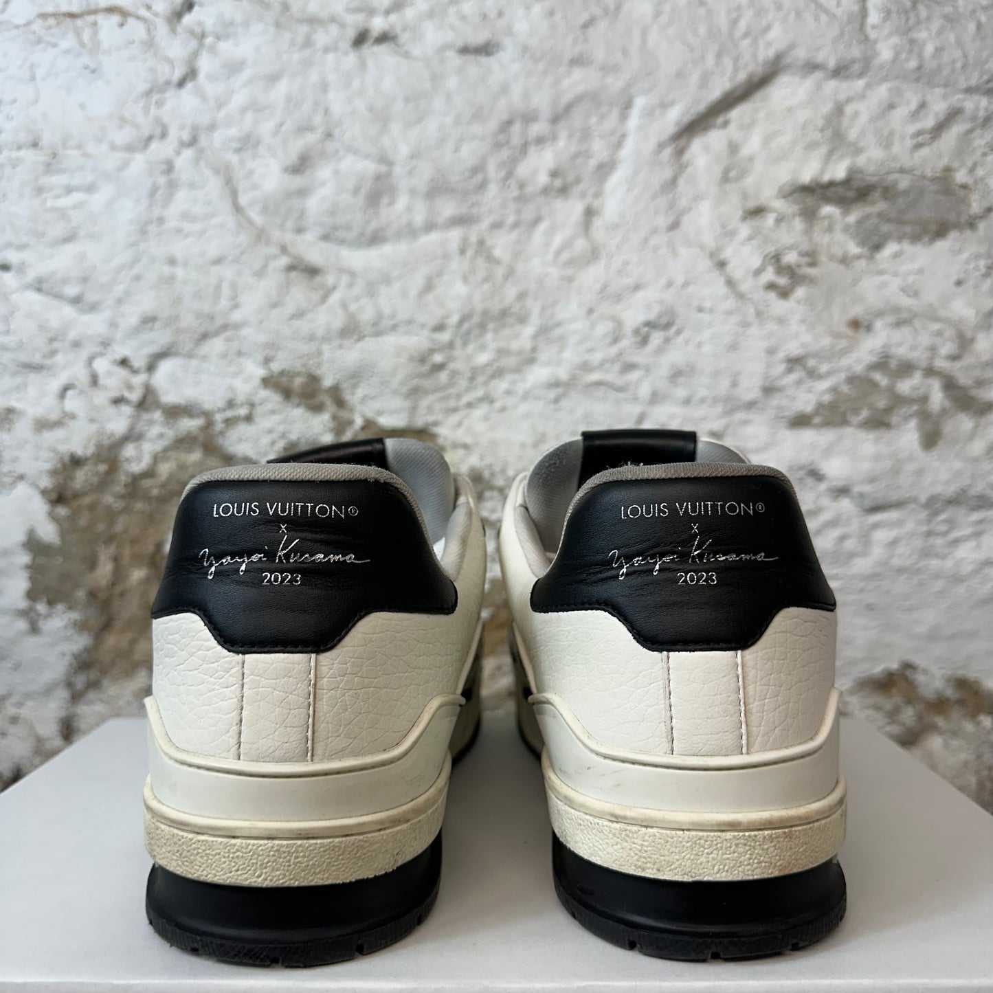 Louis Vuitton Yayoi Kusama Black White Trainer Sz 10(8.5LV) No Box