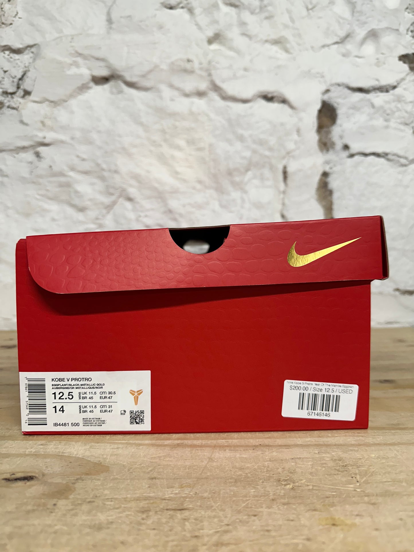 Nike Kobe 5 Protro Year Of The Mamba Eggplant Sz 12.5