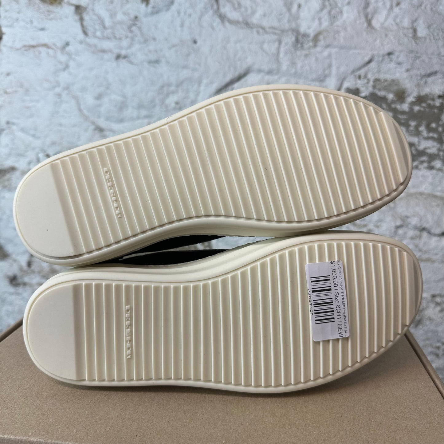 Rick Owens Vintage Black Milk Sneaker Sz 8 (41) DS