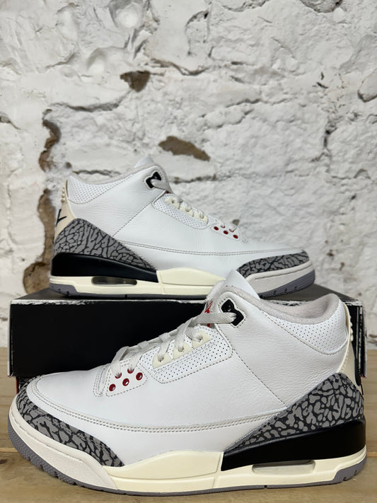 Air Jordan 3 White Cement Reimagined Sz 10
