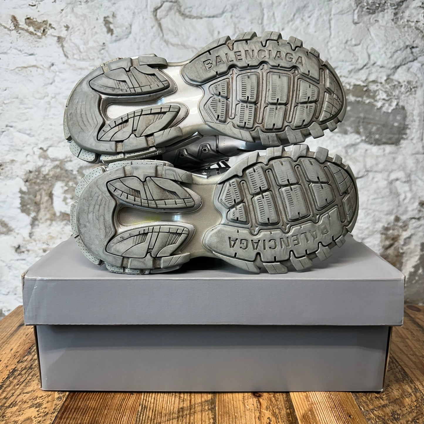 Balenciaga Track Runner Silver Sneaker Sz 11 (44)