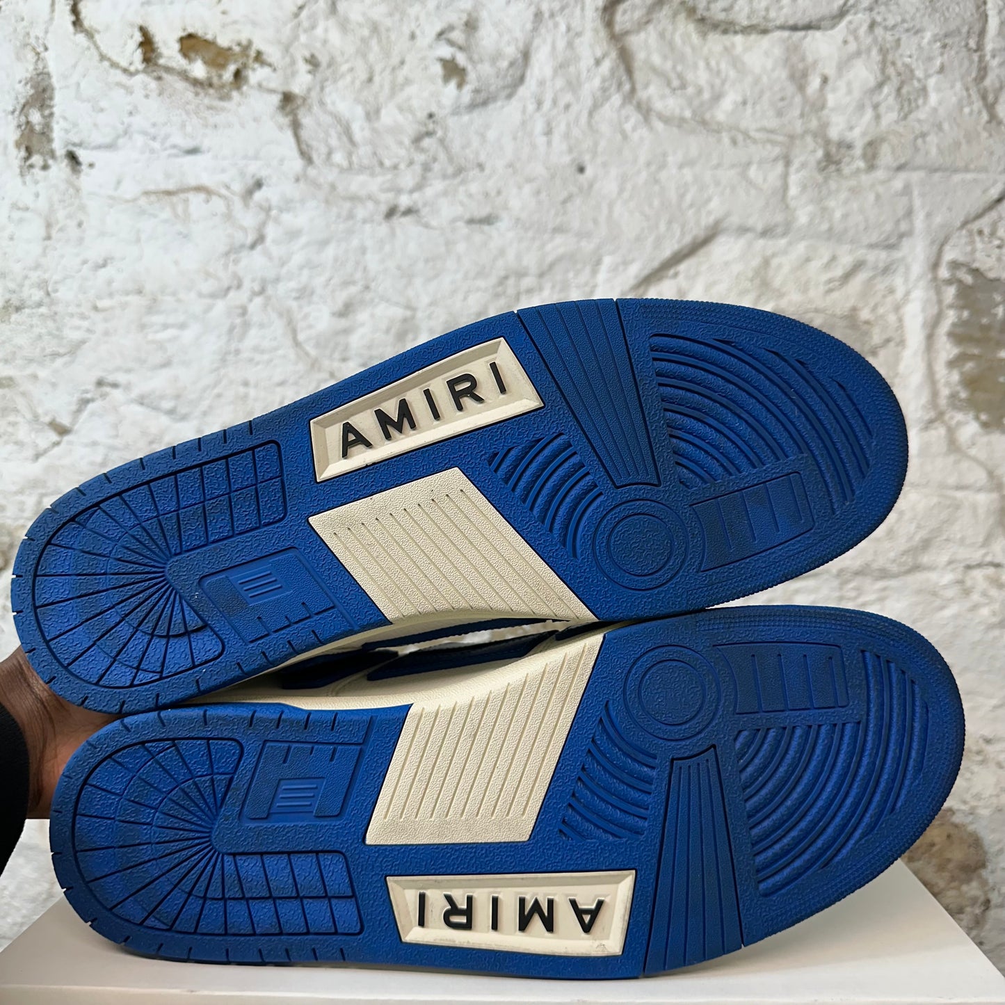 Amiri Blue Skeleton White Sneaker Sz 15 (48) No Box