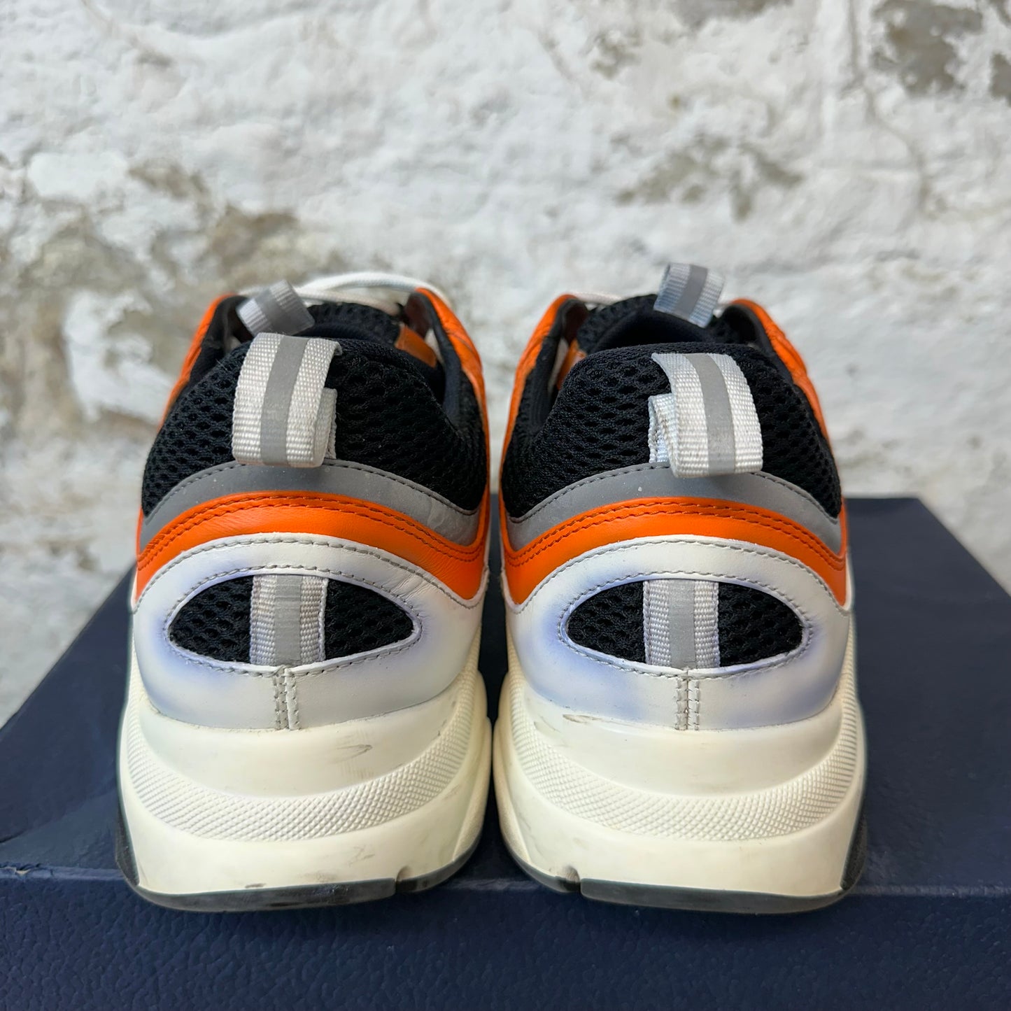 Dior B22 Orange Black White Sneaker Sz 10 (43)
