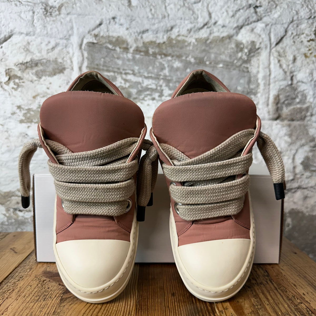 Rick Owens Jumbo Lace Dusty Pink Milk Sneaker Sz 7 (40)