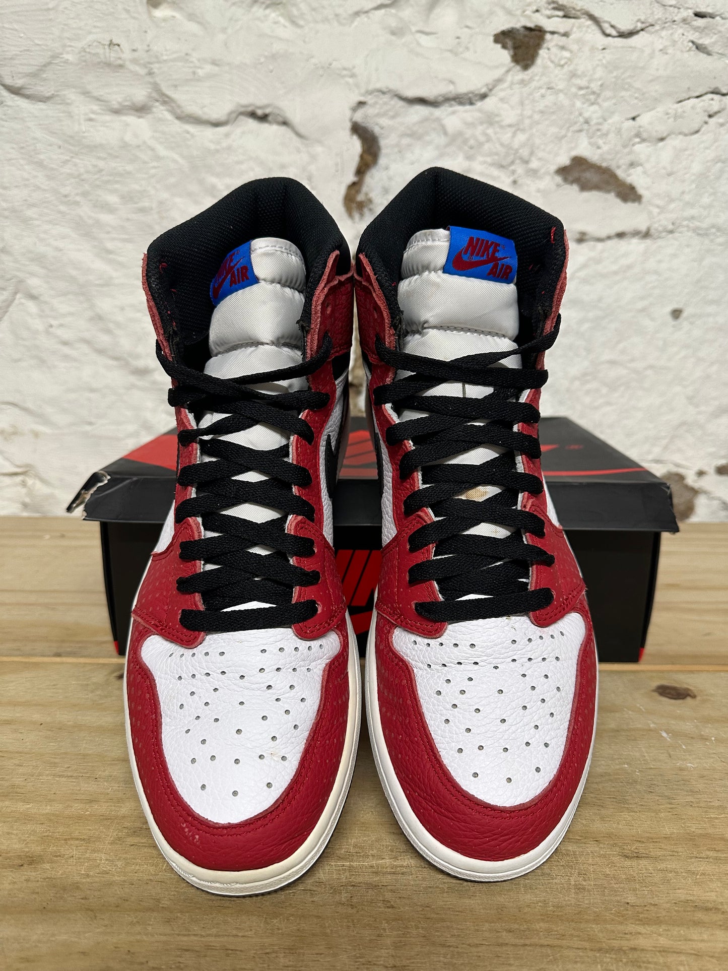 Air Jordan 1 High Spider-Man Origin Story Sz 12