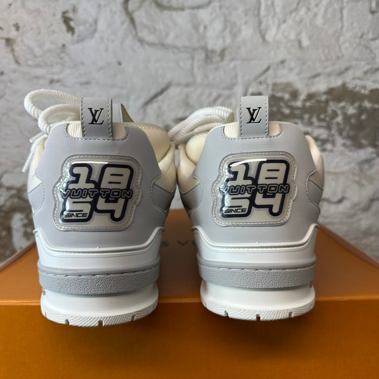 Louis Vuitton Grey White Skate Sneaker Sz 13.5 (12LV)