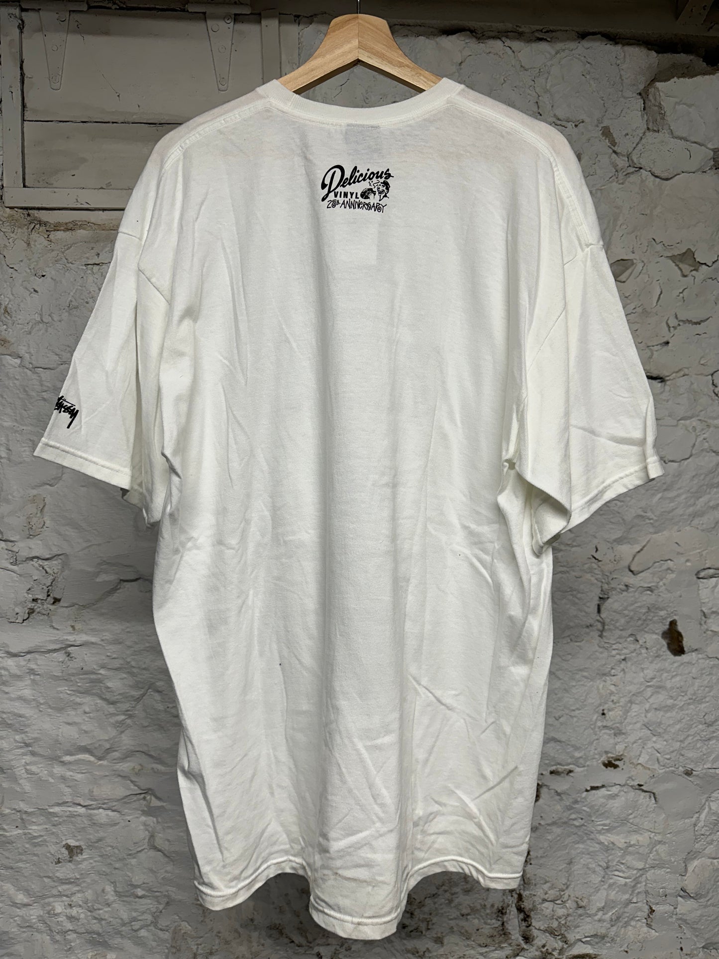 Stussy White Shot Callin T-Shirt Sz XL