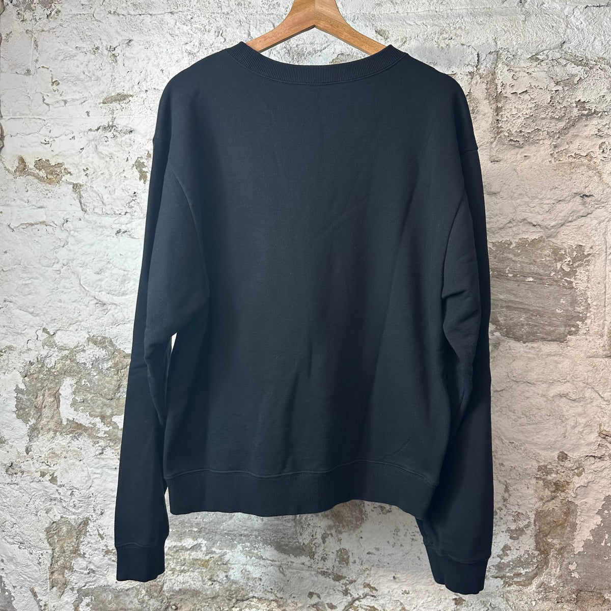 Celine Crest Logo Black Crewneck Sz L