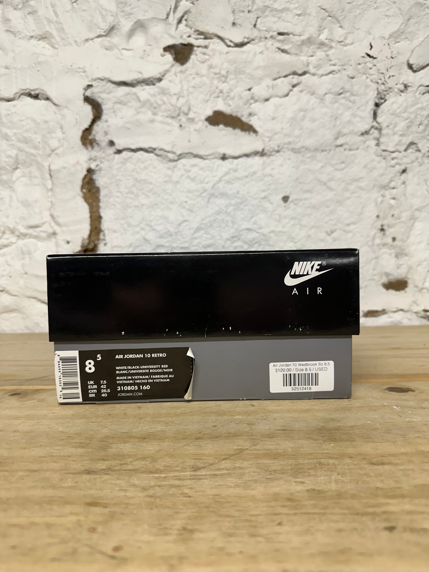 Air Jordan 10 Westbrook Sz 8.5