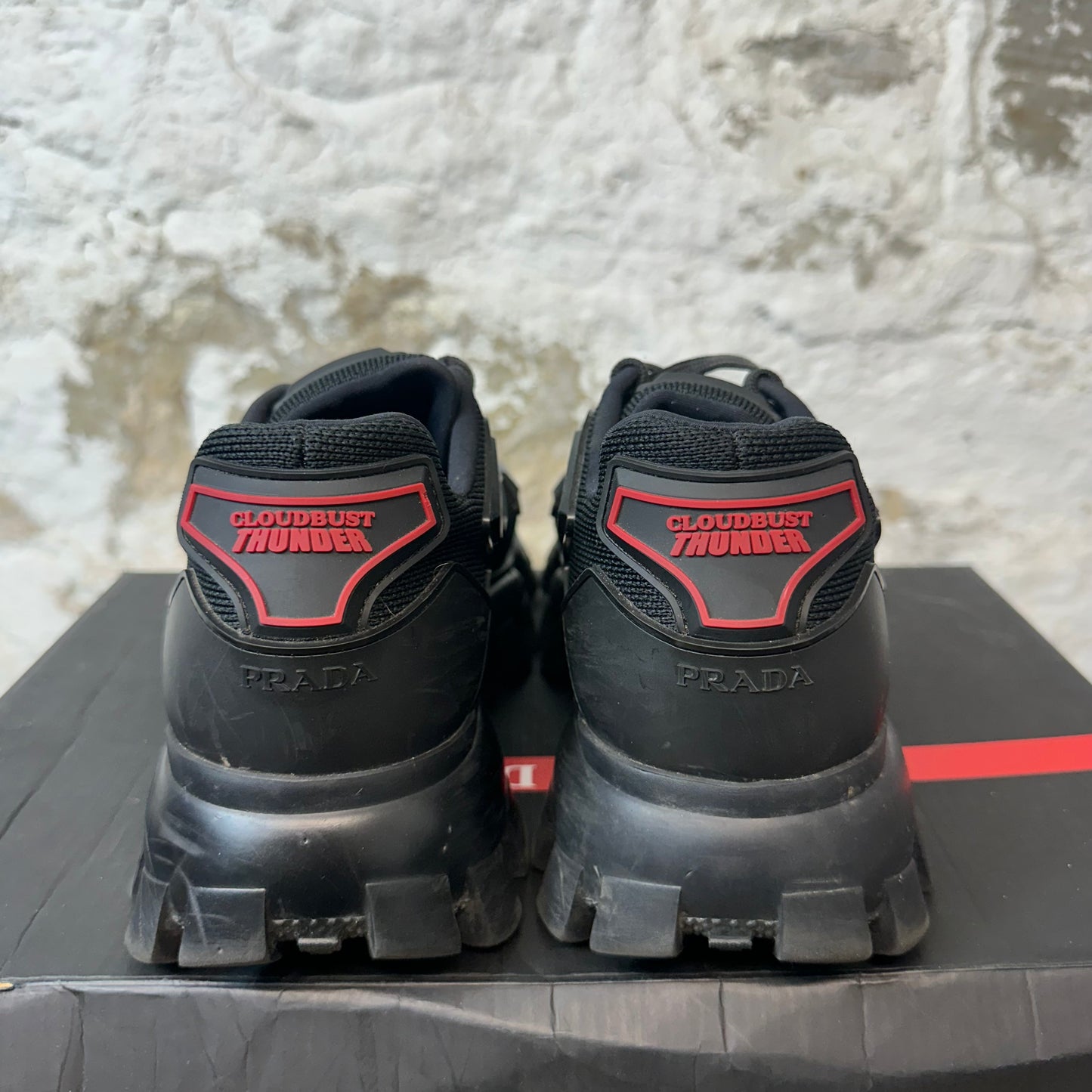 Prada Cloudbust Thunder Triple Black Sz 5.5