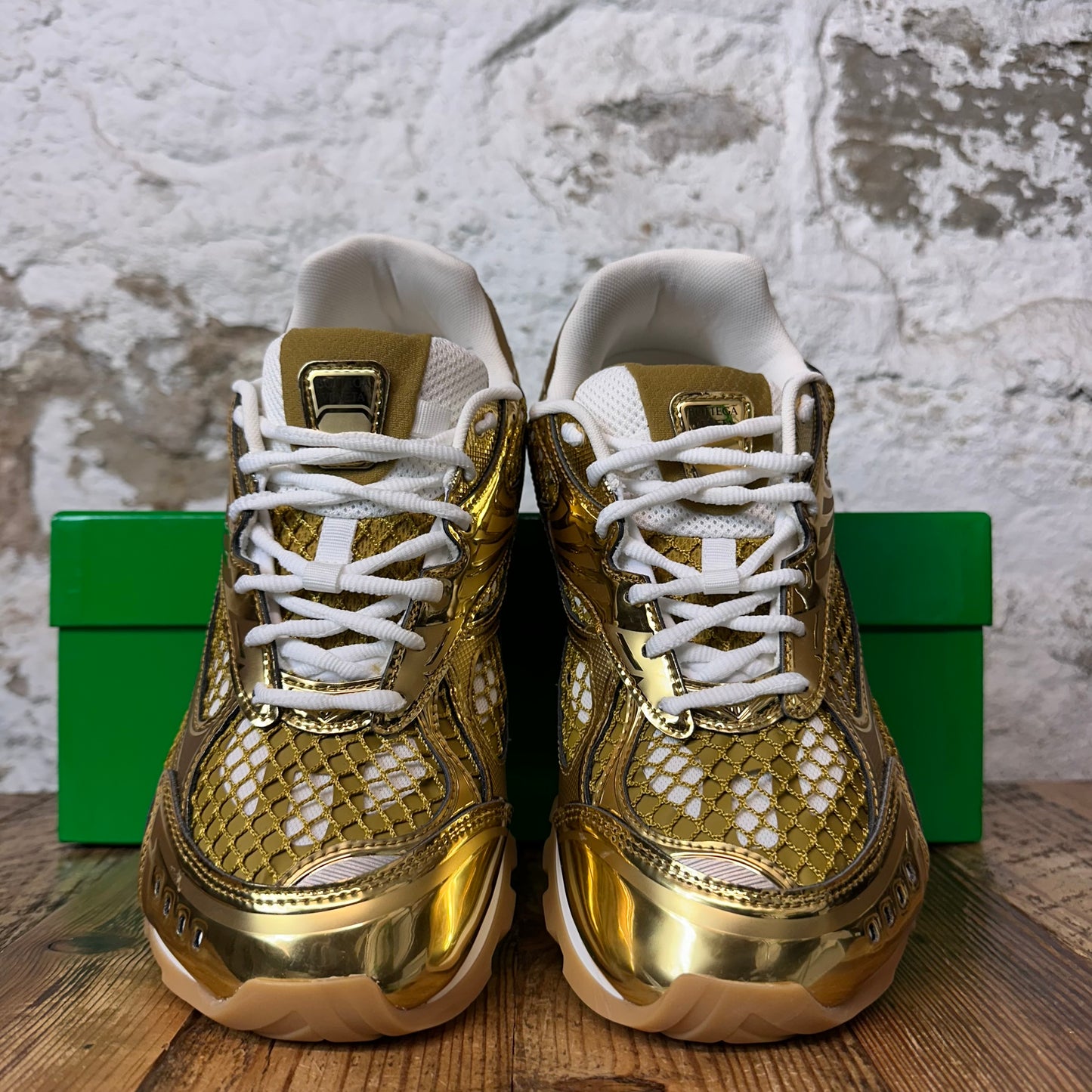 Bottega Veneta Gold Orbit Sneaker Sz 10 (43)