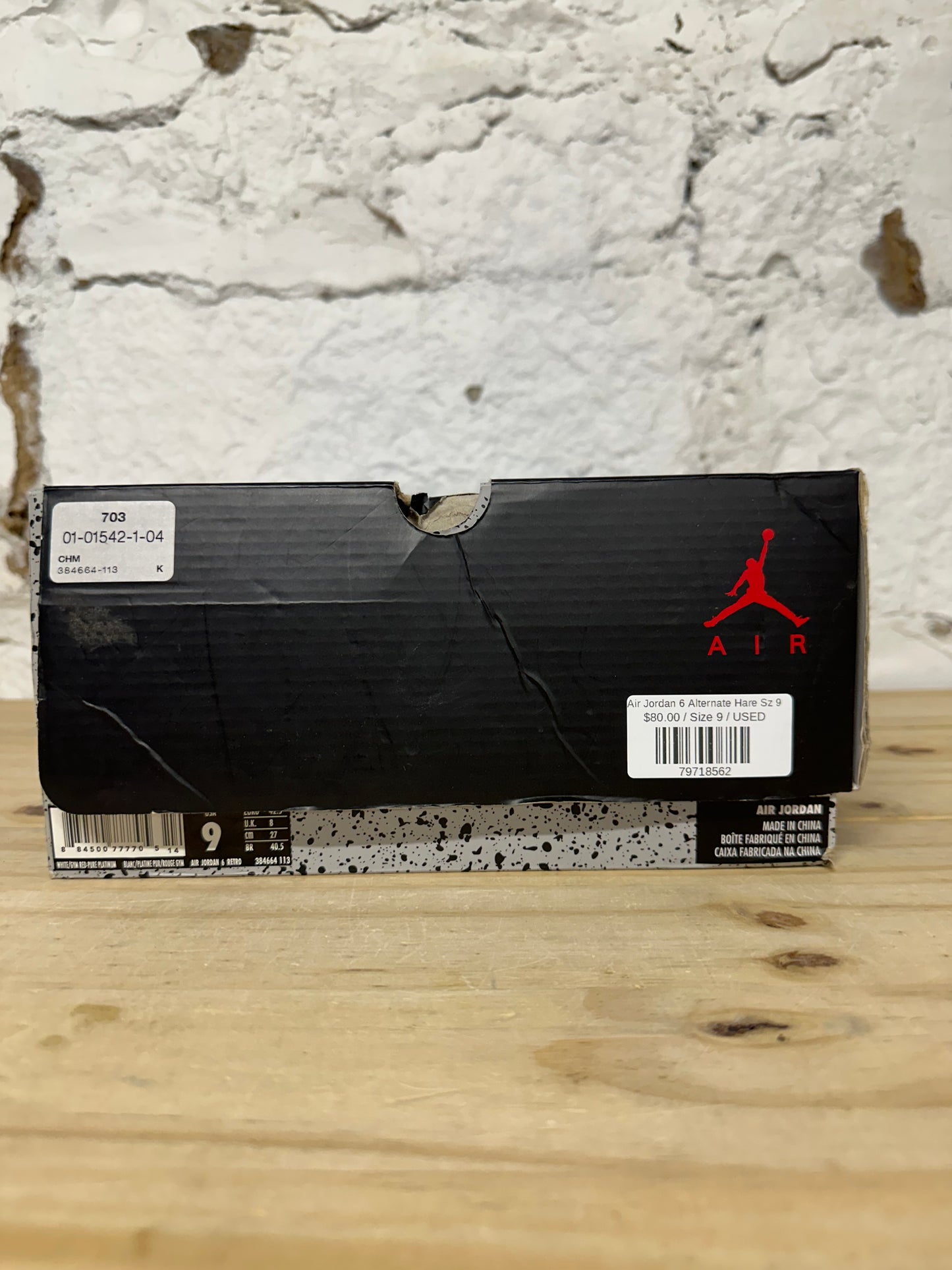 Air Jordan 6 Alternate Hare Sz 9