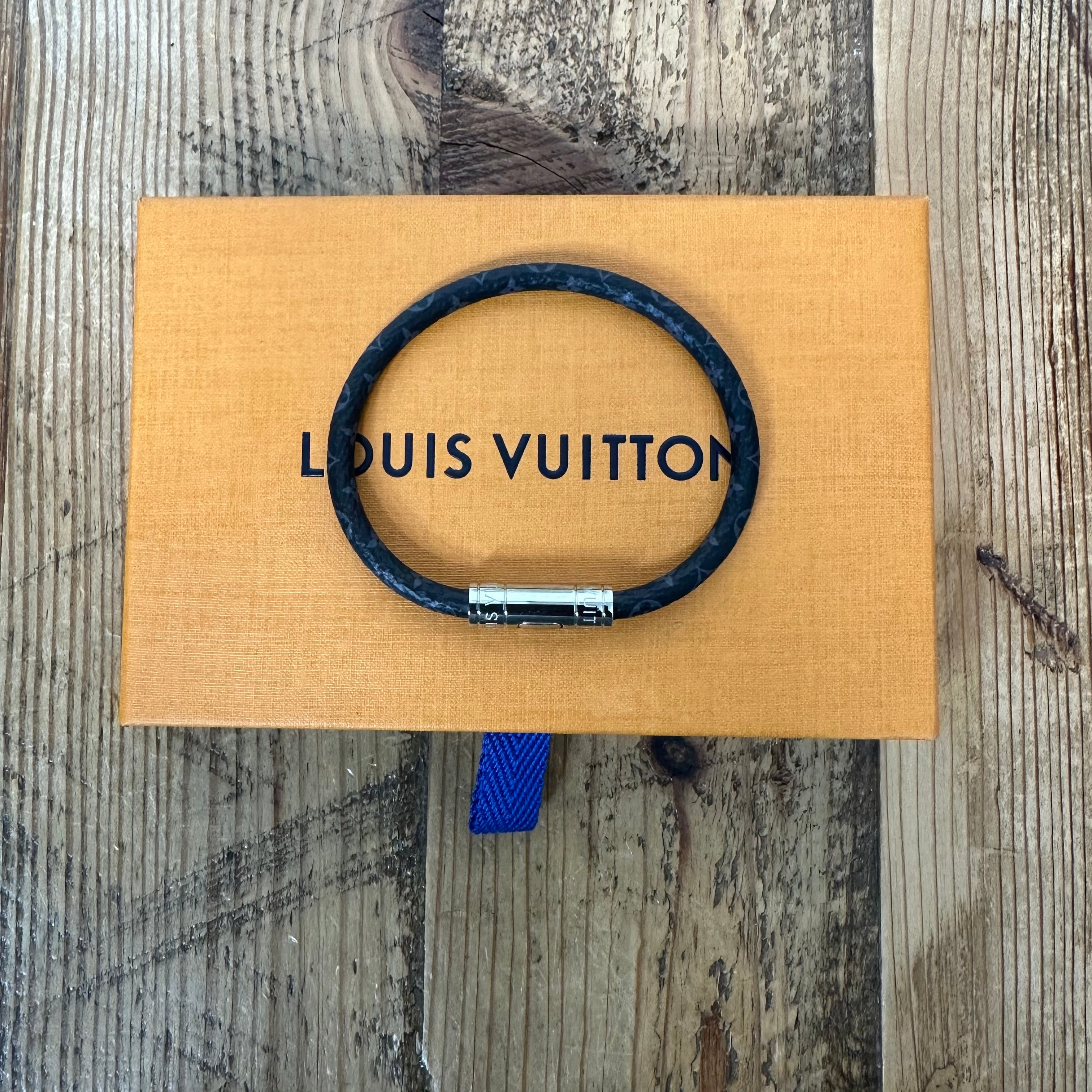 Louis Vuitton Graphite Clip Bracelet W/ Box