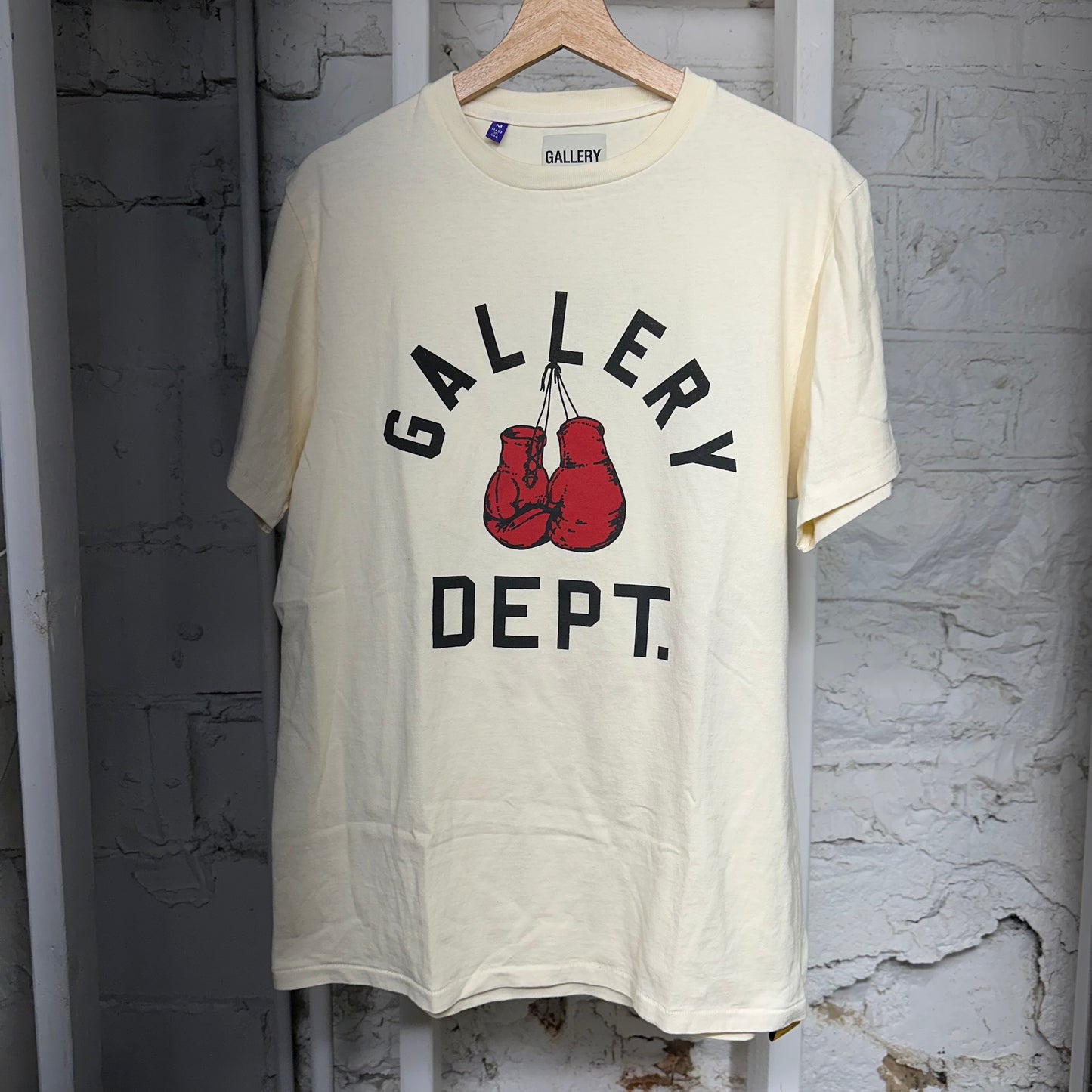 Gallery Dept Boxing Cream T-Shirt Sz M
