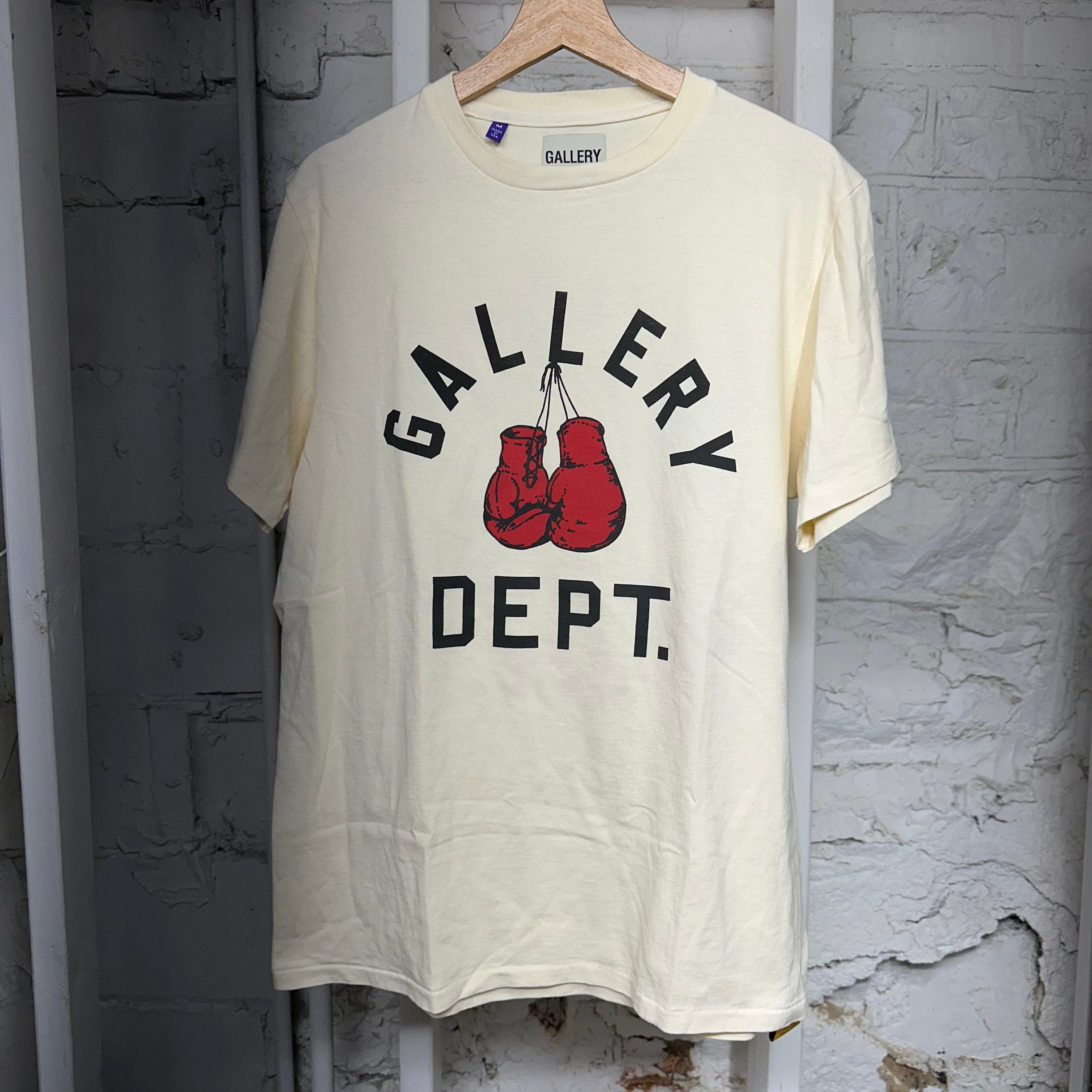 Gallery Dept Boxing Cream T-Shirt Sz M