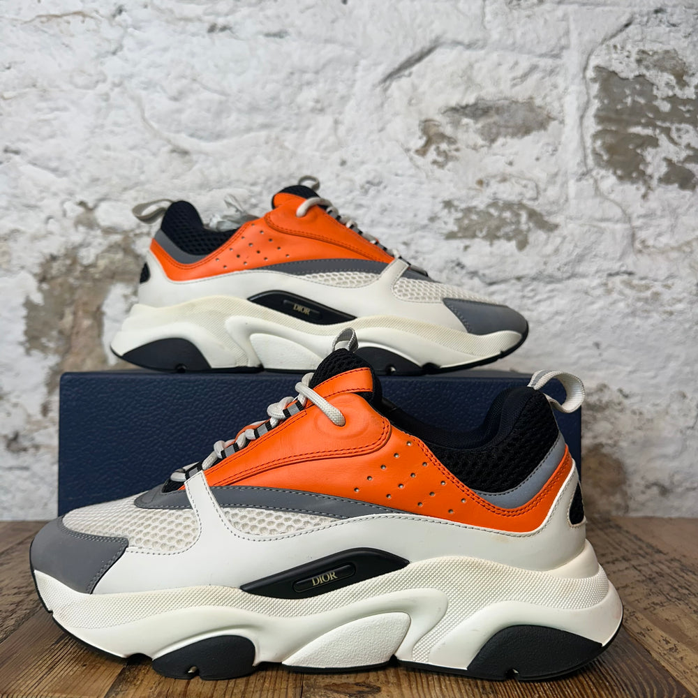 Dior B22 Orange White Black Sneaker Sz 11 (44)