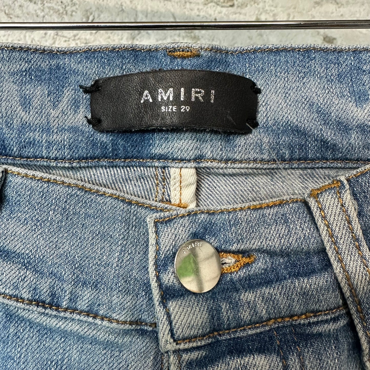 Amiri Plain Blue Denim Jeans Sz 29