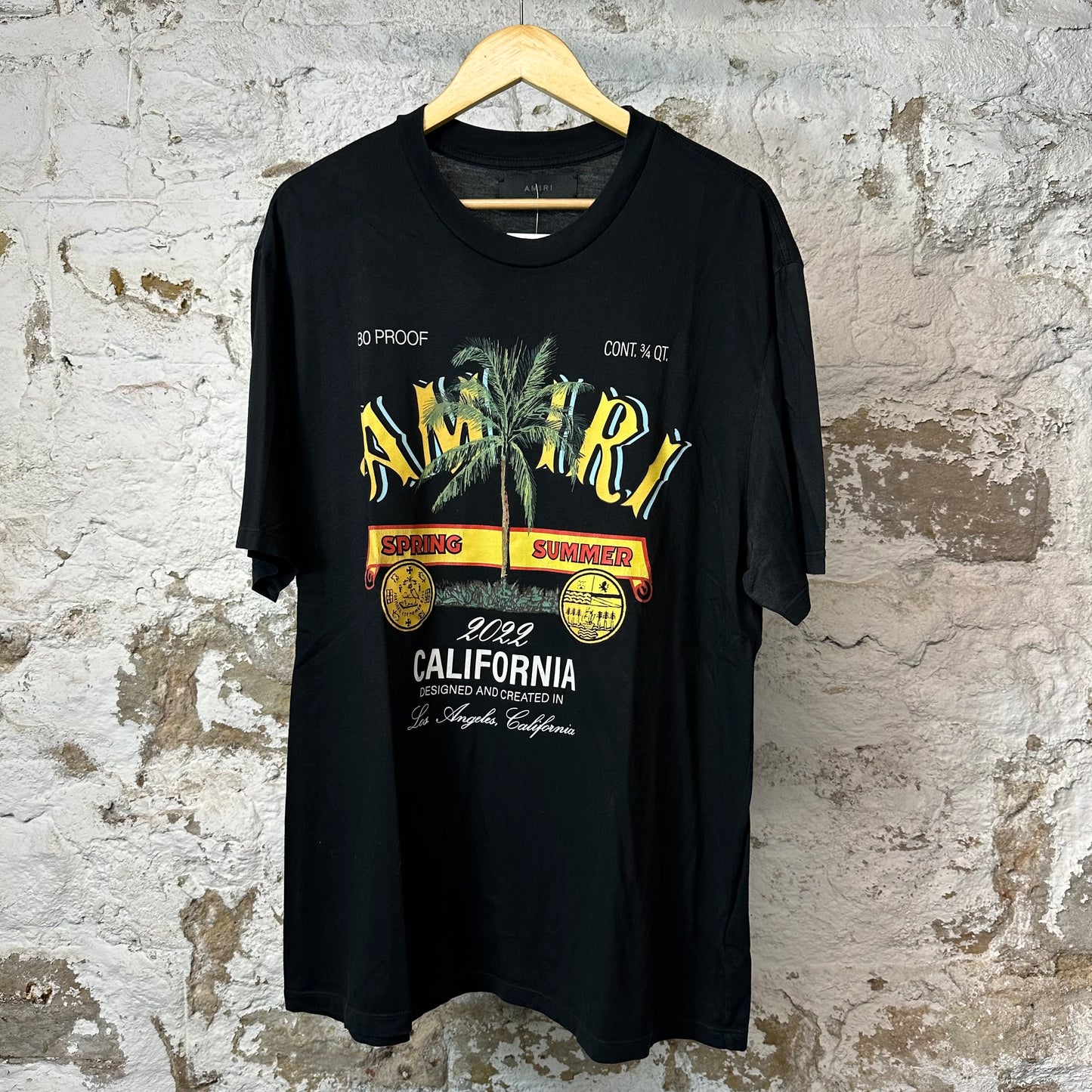 Amiri Spring Summer T-shirt Black Sz XL