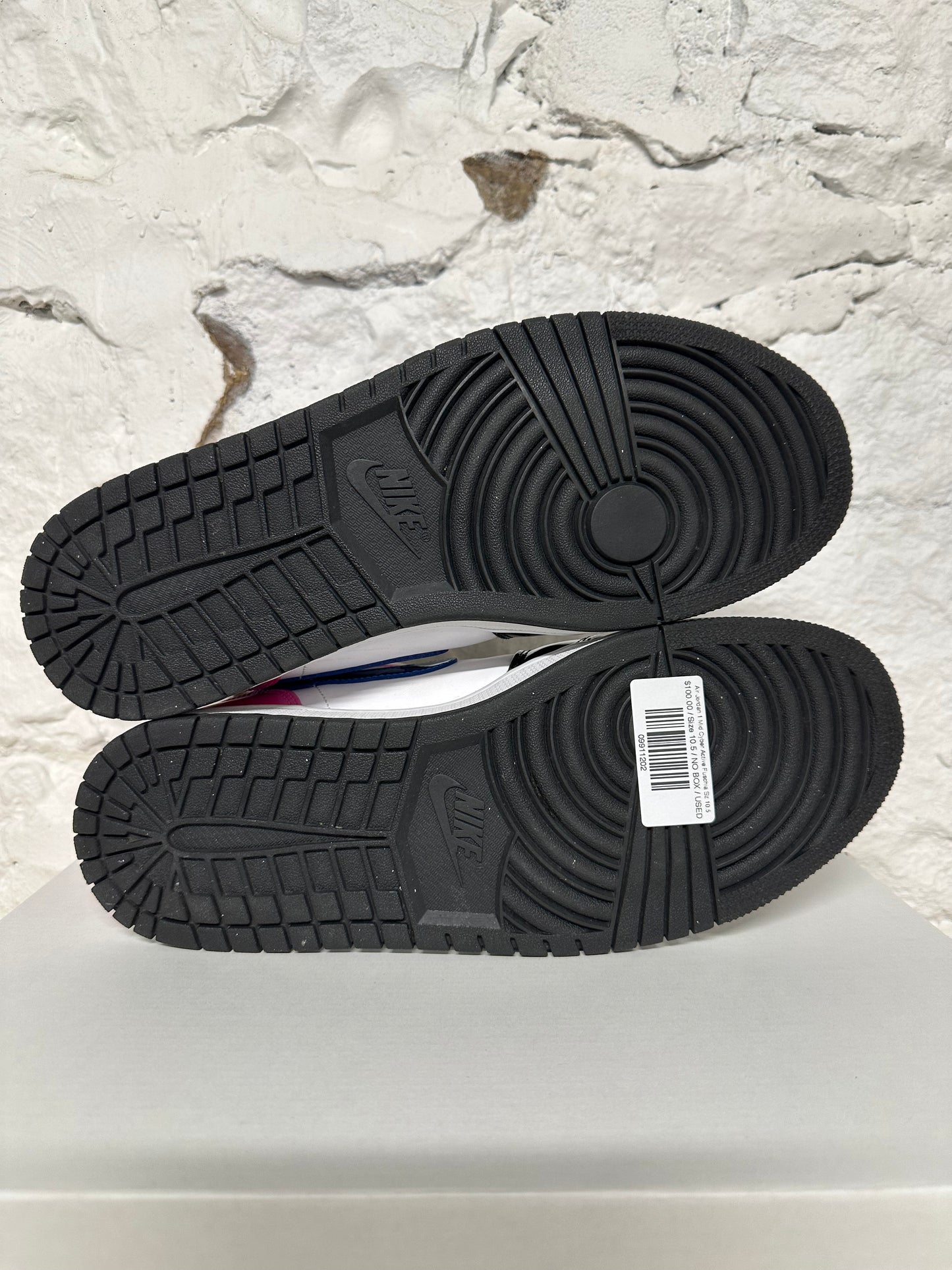 Air Jordan 1 Mid Cyber Active Fuschia Sz 10.5