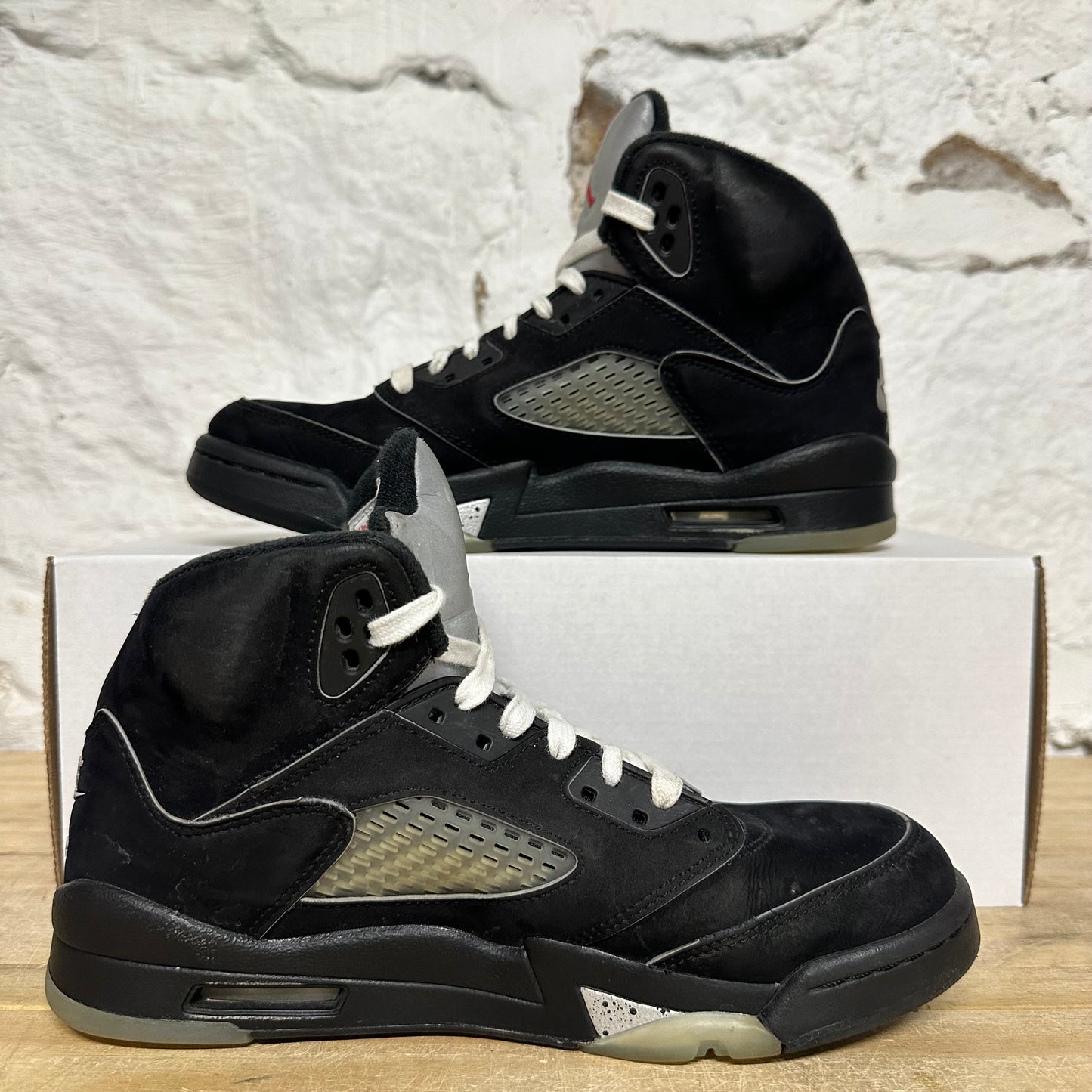 Air Jordan 5 Black Metallic Sz 6.5Y