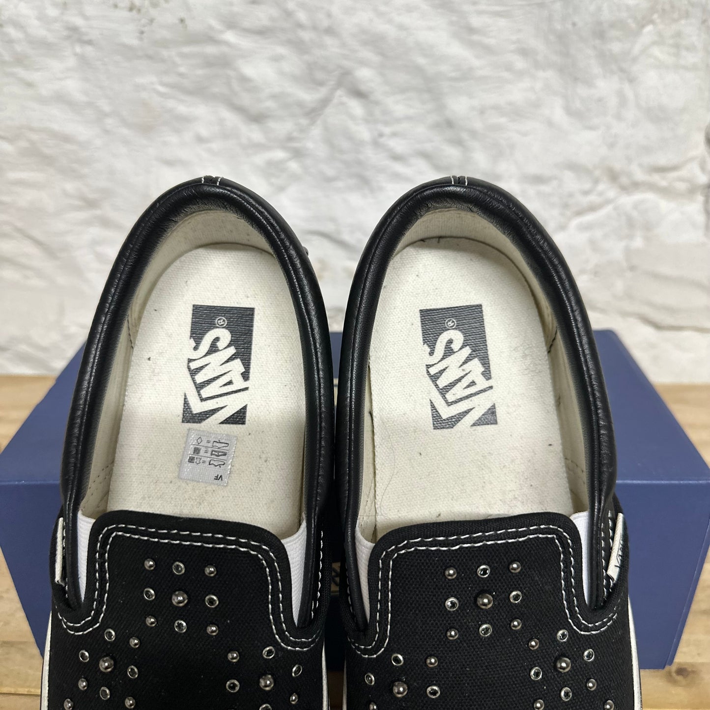 Vans LX Classic Slip On 98 Pearlized Blackout Sz 8