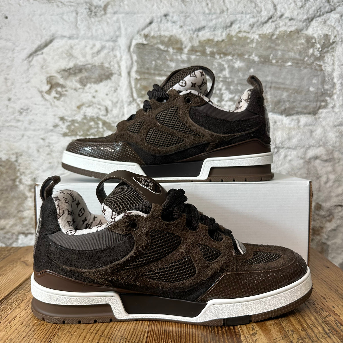 Louis Vuitton Brown Skate Sneaker Sz 10 (8.5LV)