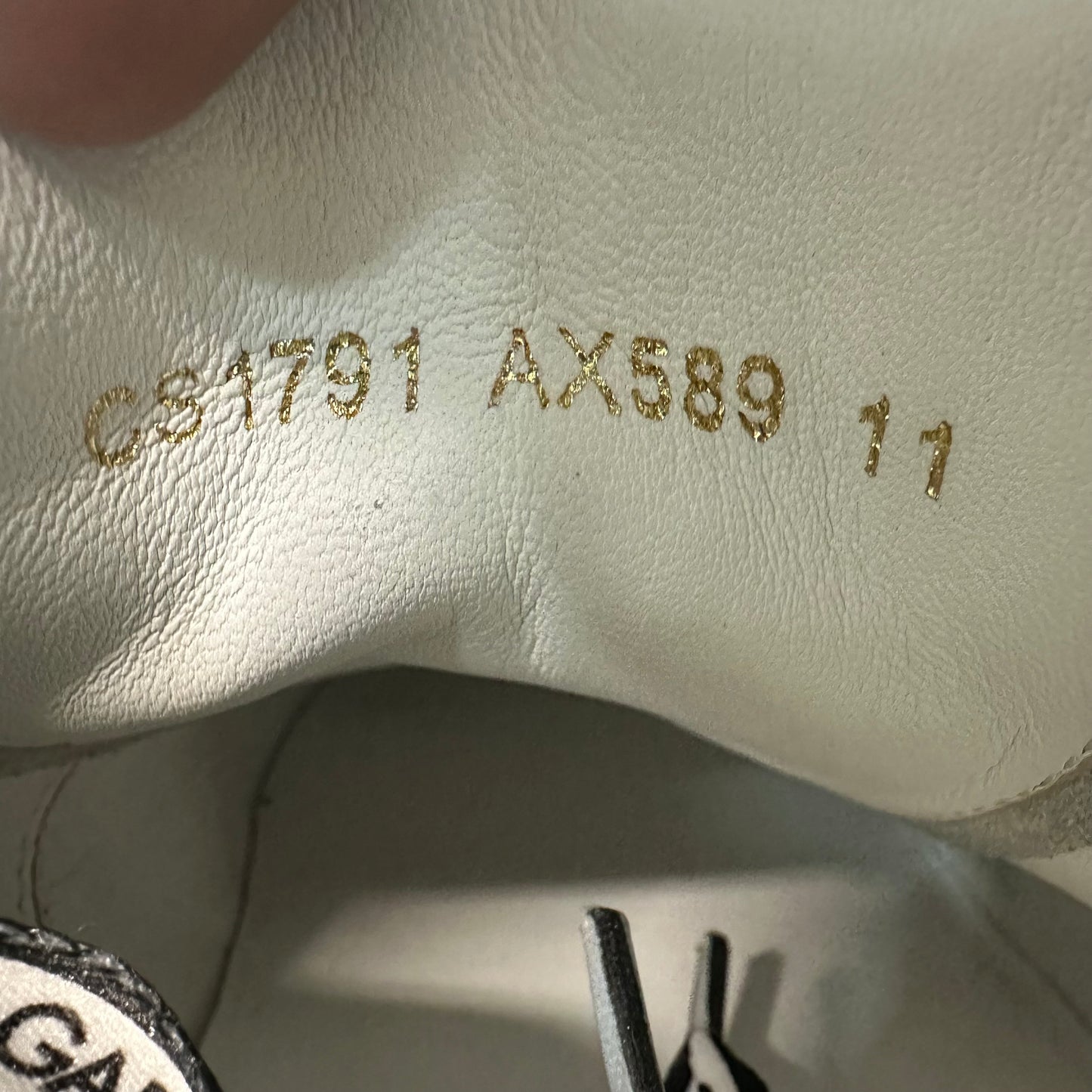 Dolce Gabbana White Black Daymaster Sneaker Sz 11