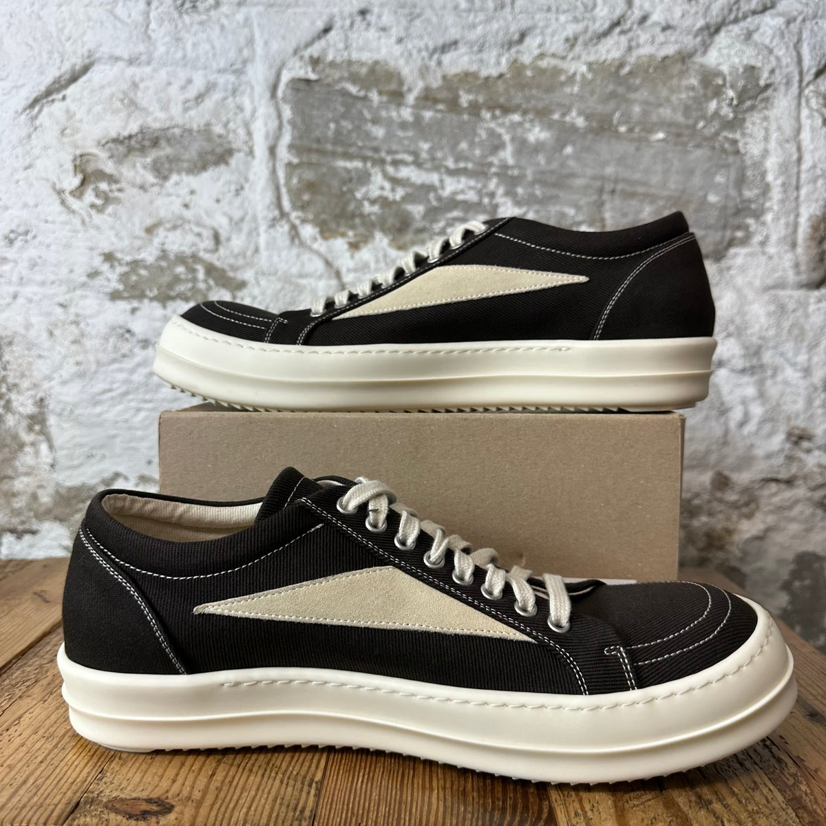 Rick Owens Vintage Dark Dust Milk Sneaker Sz 11 (44)