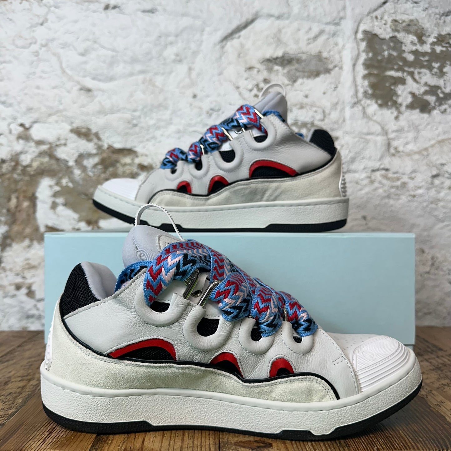 Lanvin Curb Multicolor Lace Grey Sneaker