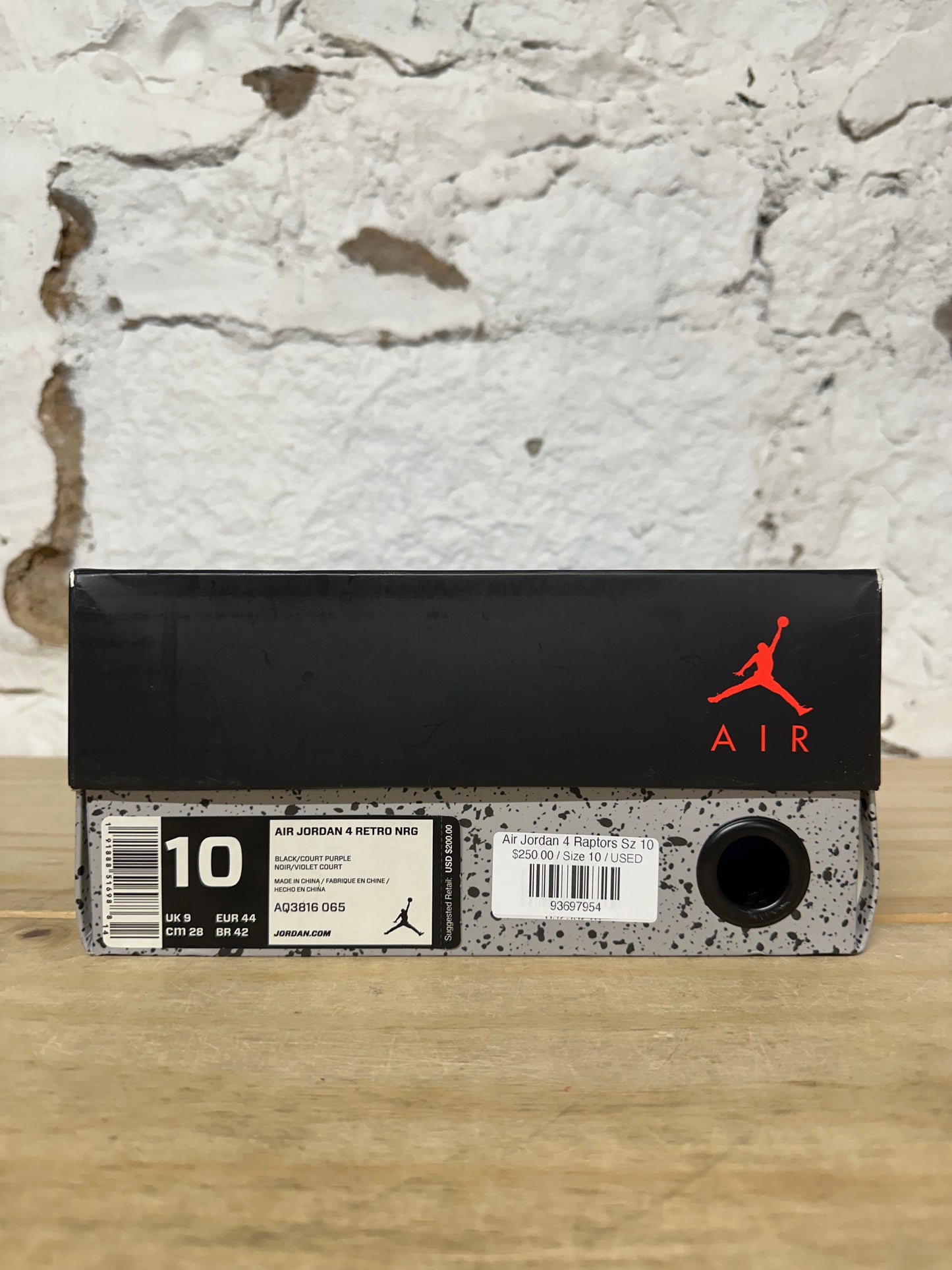 Air Jordan 4 Raptors Sz 10