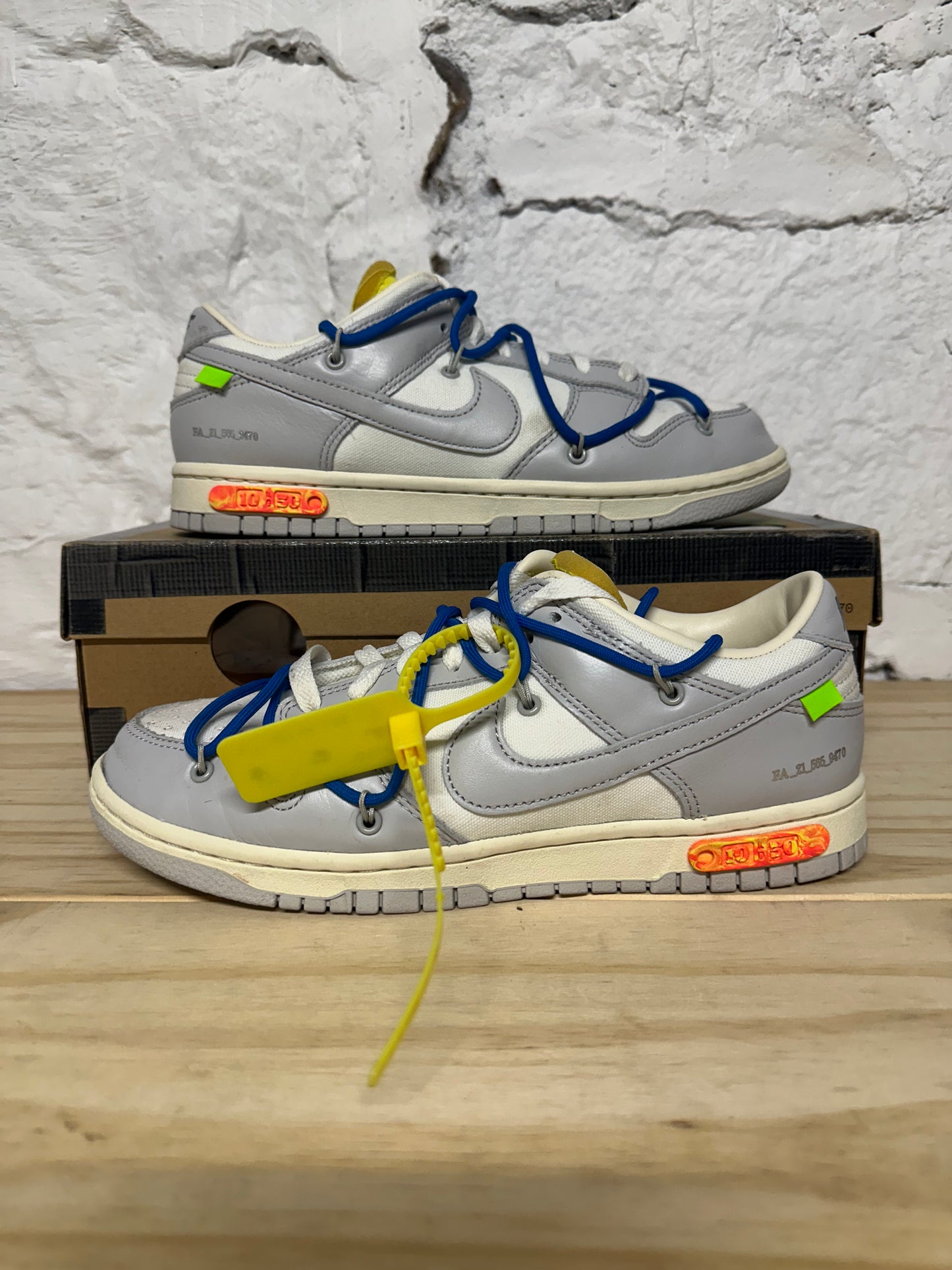 Nike Dunk Low Off-White Lot 10 Sz 8.5