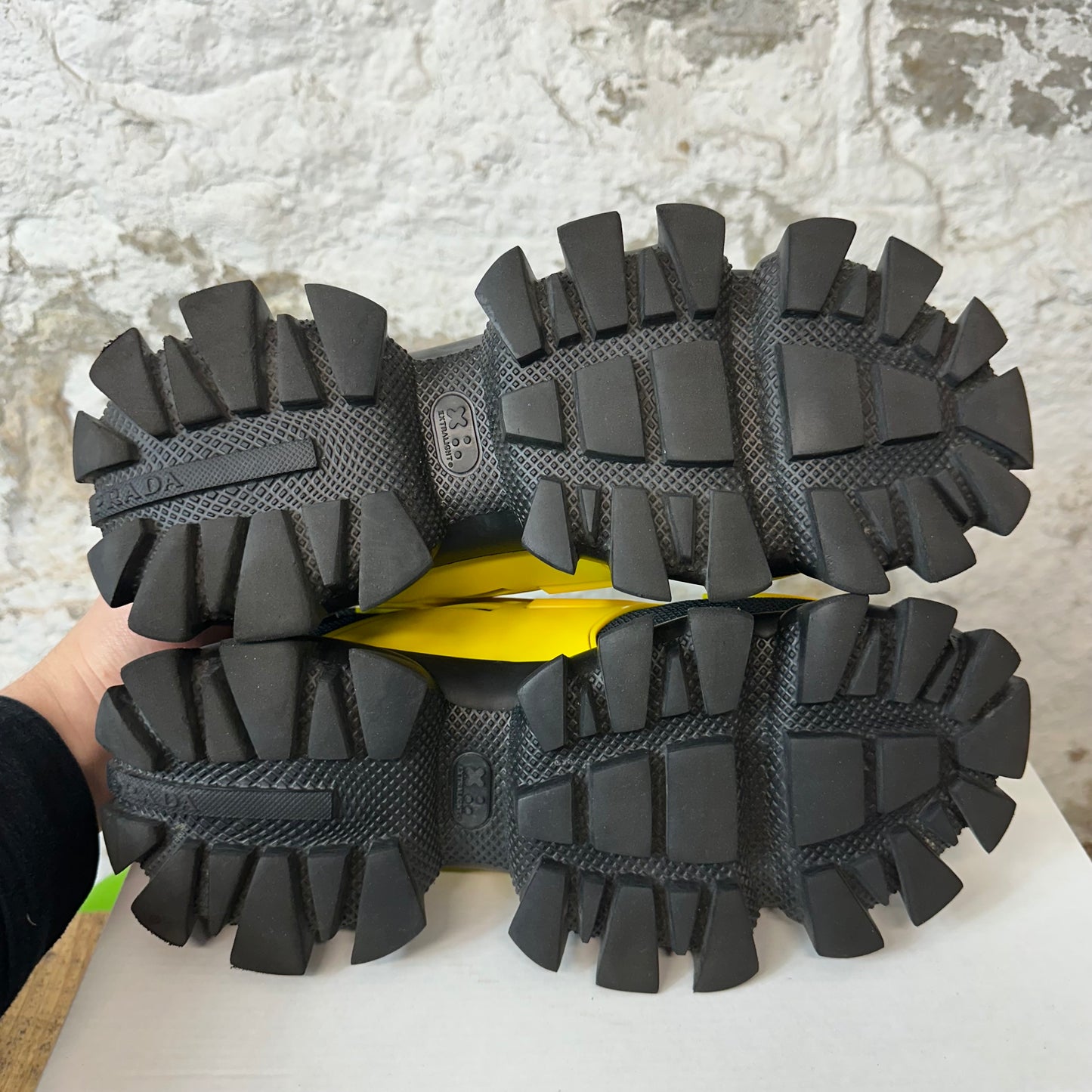 Prada Cloudbust Yellow Black Sneaker Sz 7 No Box