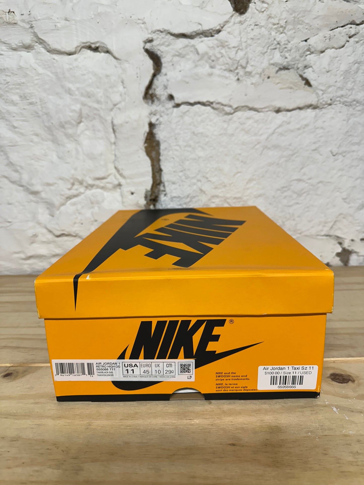 Air Jordan 1 High Taxi Sz 11