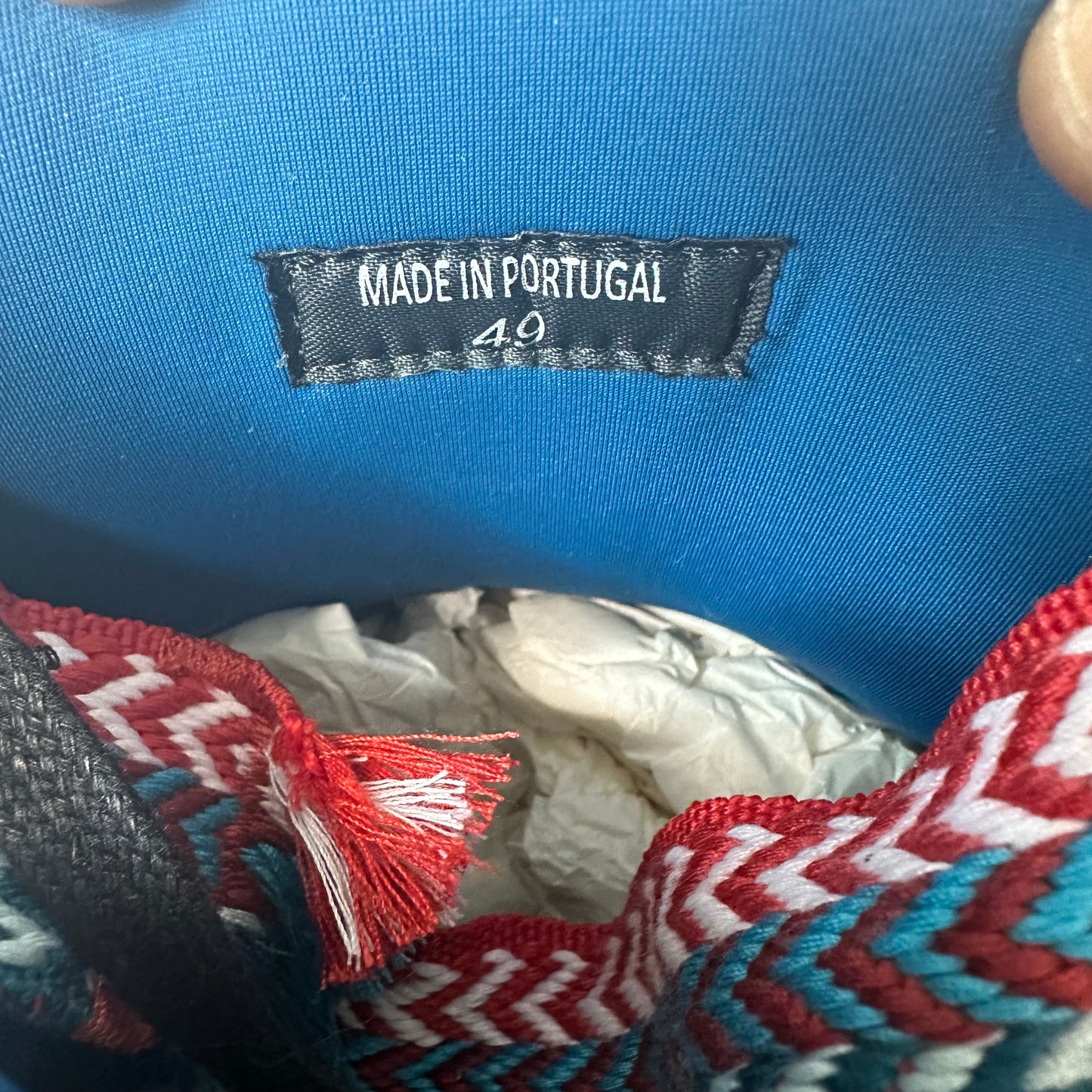 Lanvin Curb Multicolor Lace Navy Sneaker