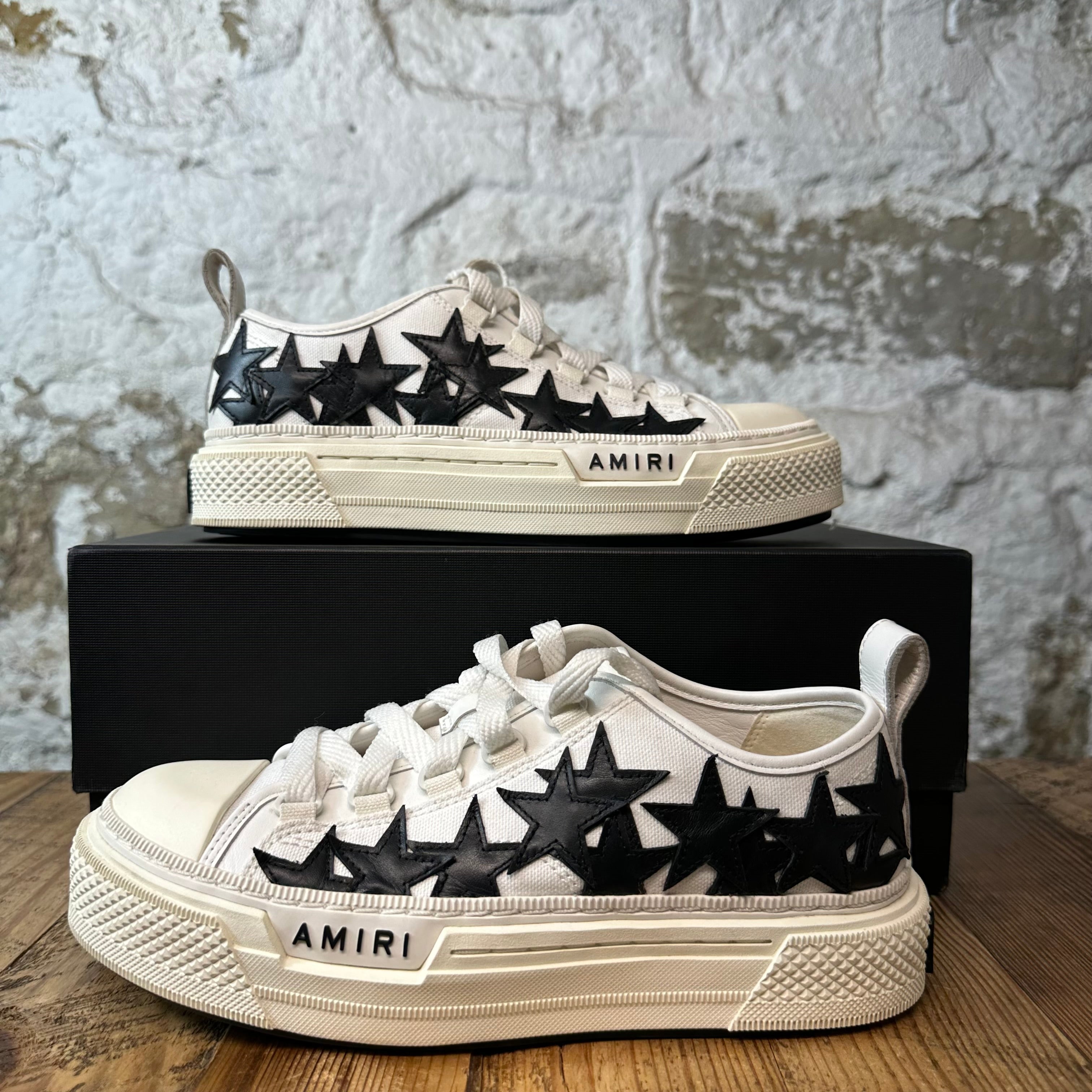 Amiri Black Star Court White Sneaker Sz 6 (38)