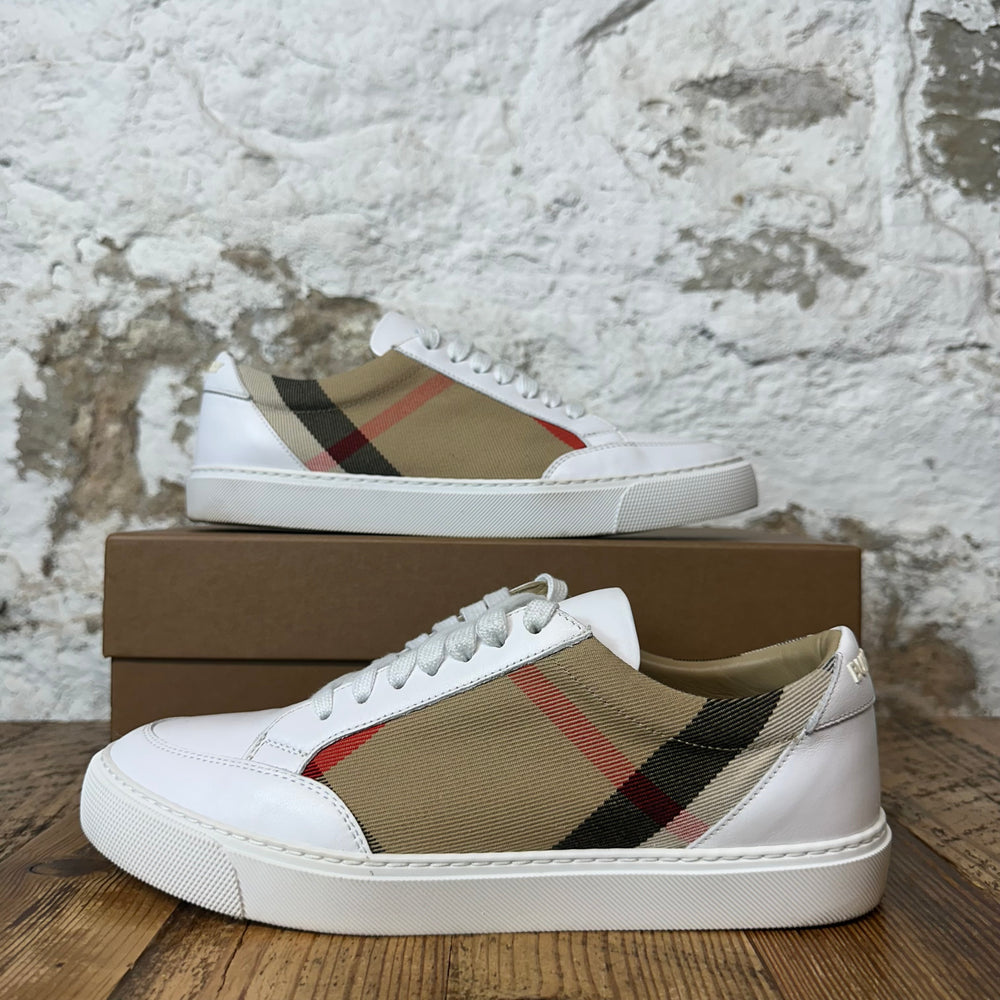 Burberry Brown Plaid New Salmond Sneaker Sz 6 (38.5)
