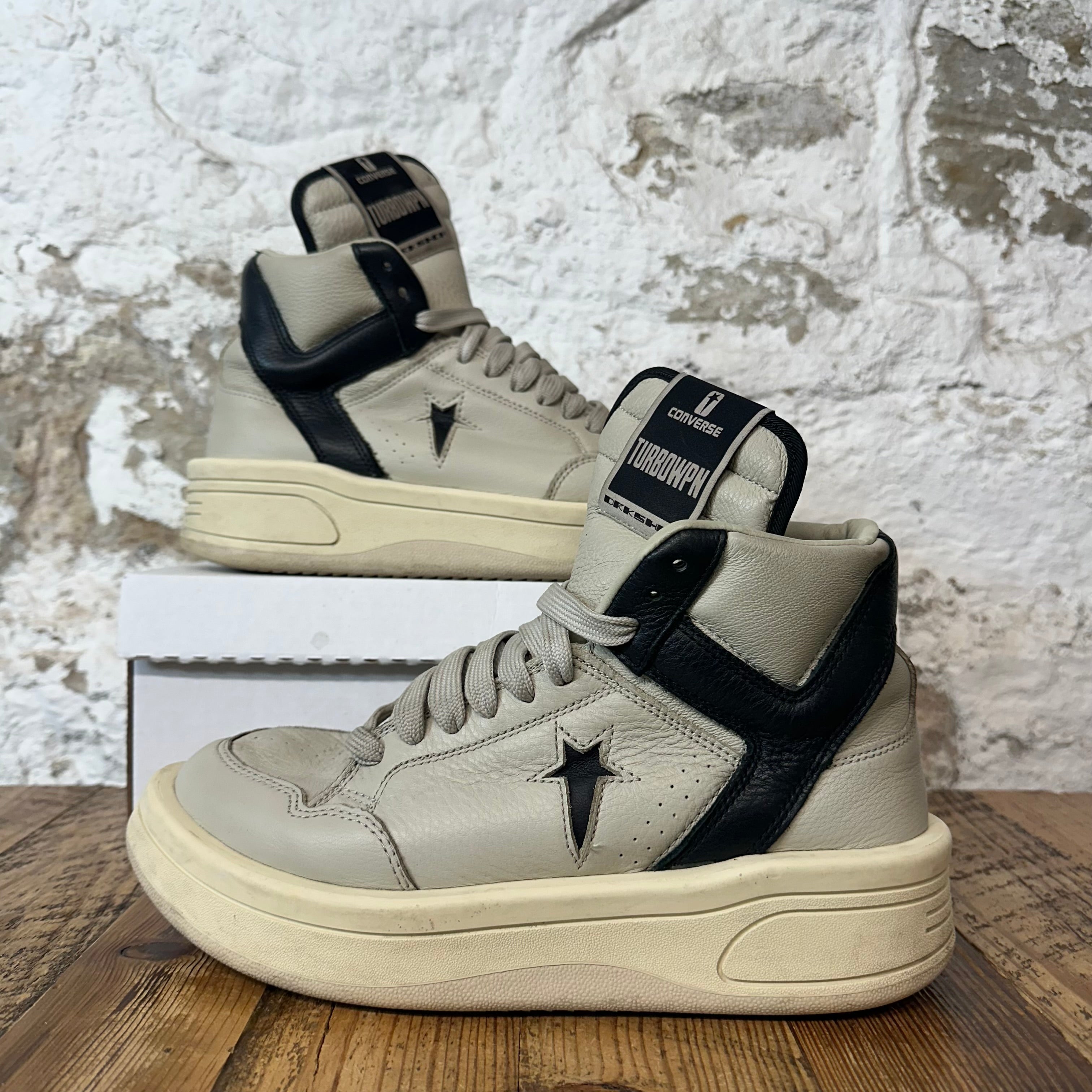 Rick Owens High TurboWPN Grey Milk Sneaker Sz 8.5