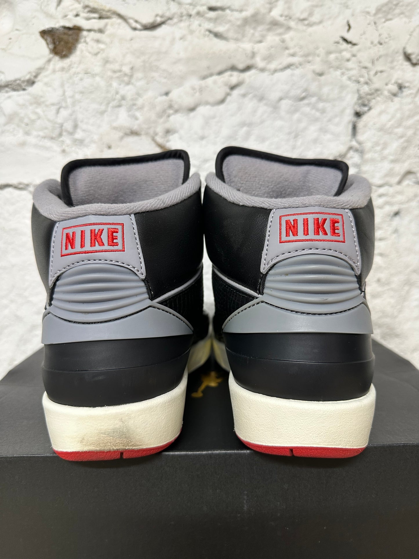 Air Jordan 2 Black Cement Sz 7Y