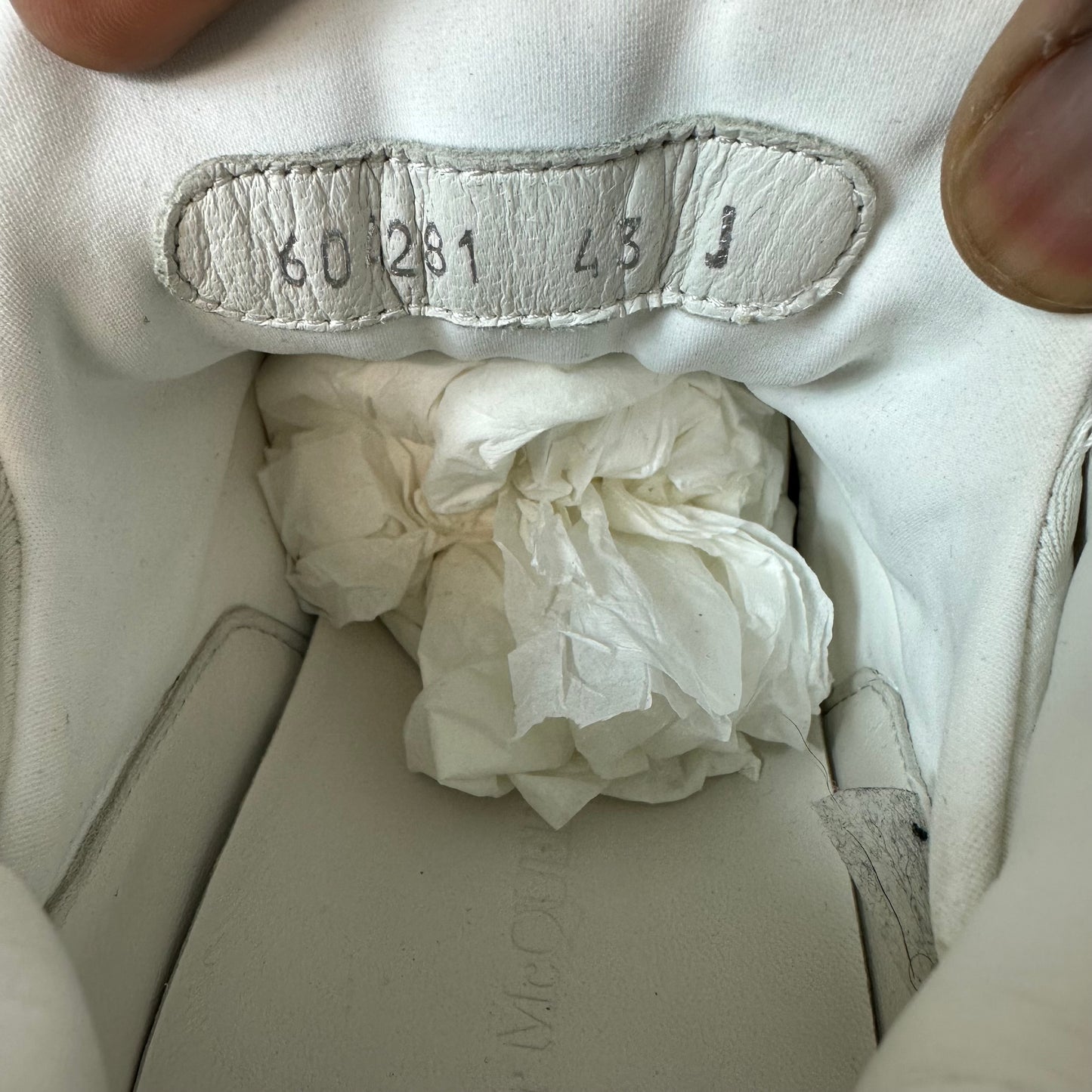 Alexander Mcqueen Triple White Nappa Joey Sneaker Sz 10 (43)