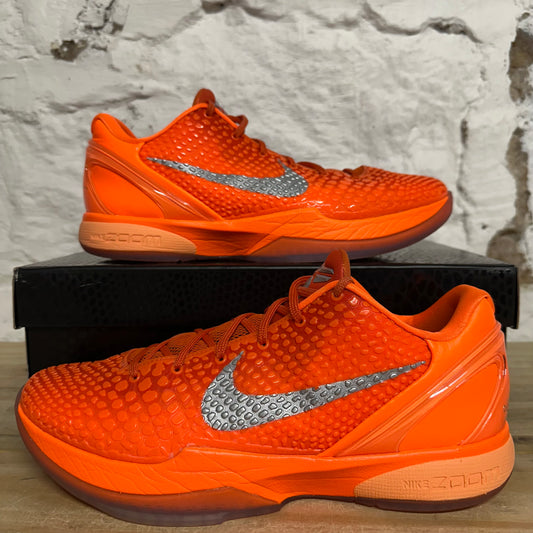 Nike Kobe 6 Protro Total Orange Sz 11.5