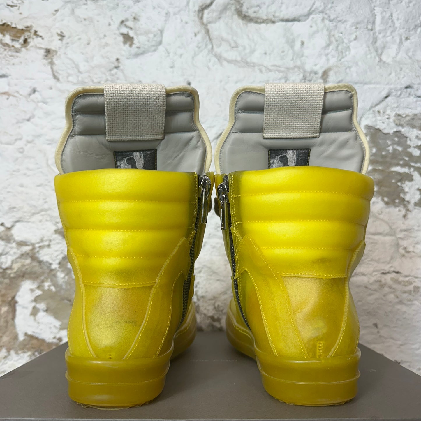 Rick Owens Geobasket Lemon Clear Sneaker Sz 9 (42)