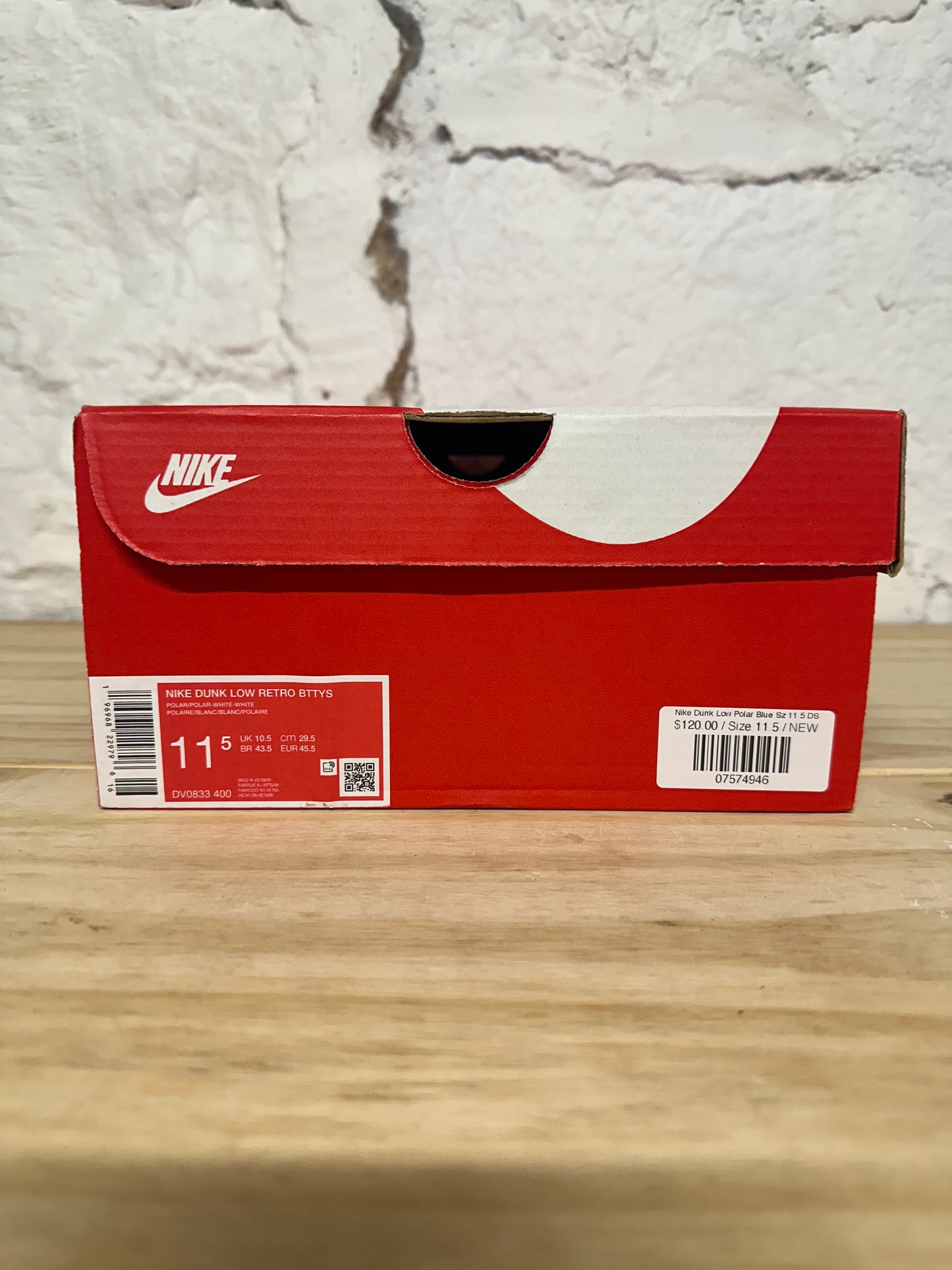 Nike Dunk Low Polar Blue Sz 11.5 DS